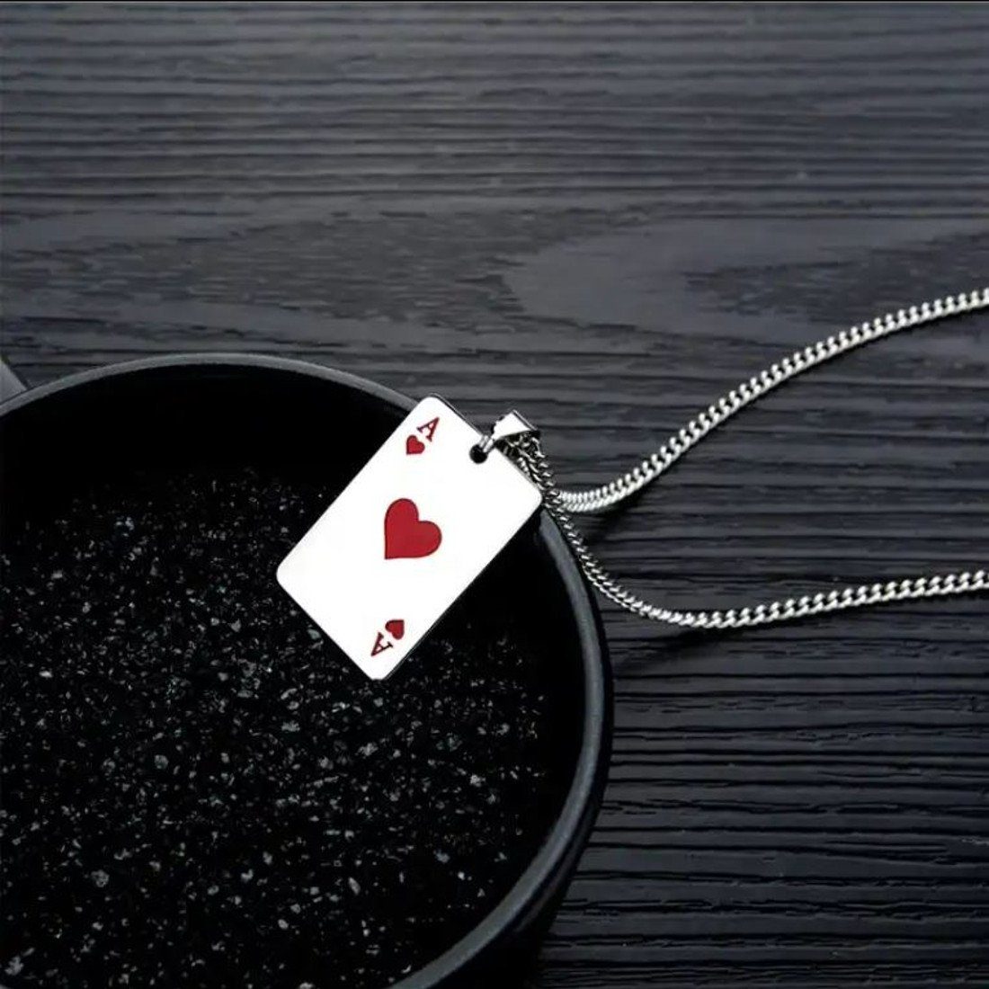 Sanixa Schmuckset Partnerketten Set Silber Paarschmuck Halsketten Liebe Freundschaft (Verlobung Hochzeit Geburtstag, 4-tlg., Geschenk für Sie & Ihn, wasserfest  – Bild 5 von 5