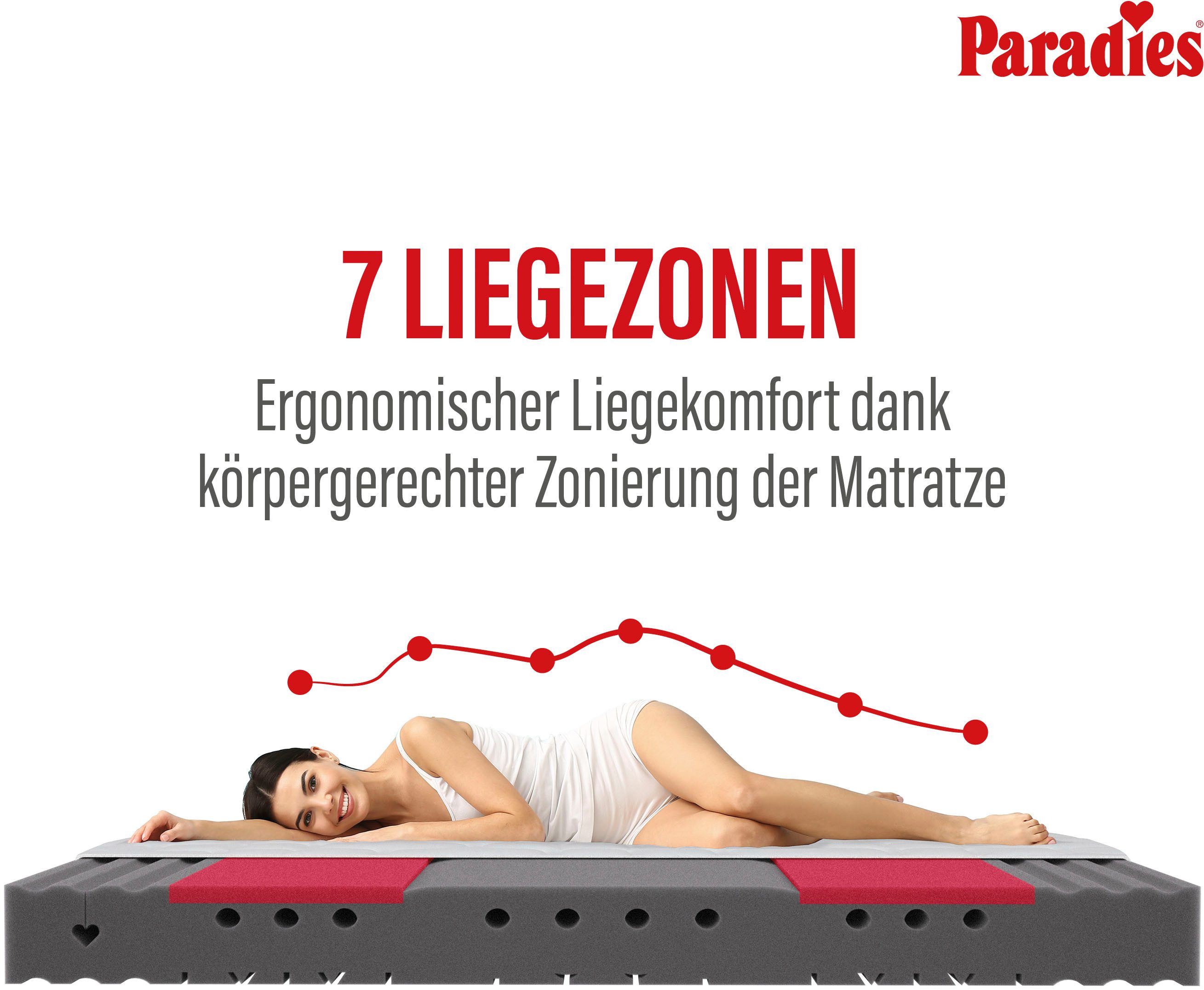 Kaltschaummatratze Neuheit: Paradies Varioduo 7-Zonen-Kaltschaummatratze, Paradies, 18 cm hoch, Zwei Härtegrade in einer Matratze – für individuellen Schlafkomfort
