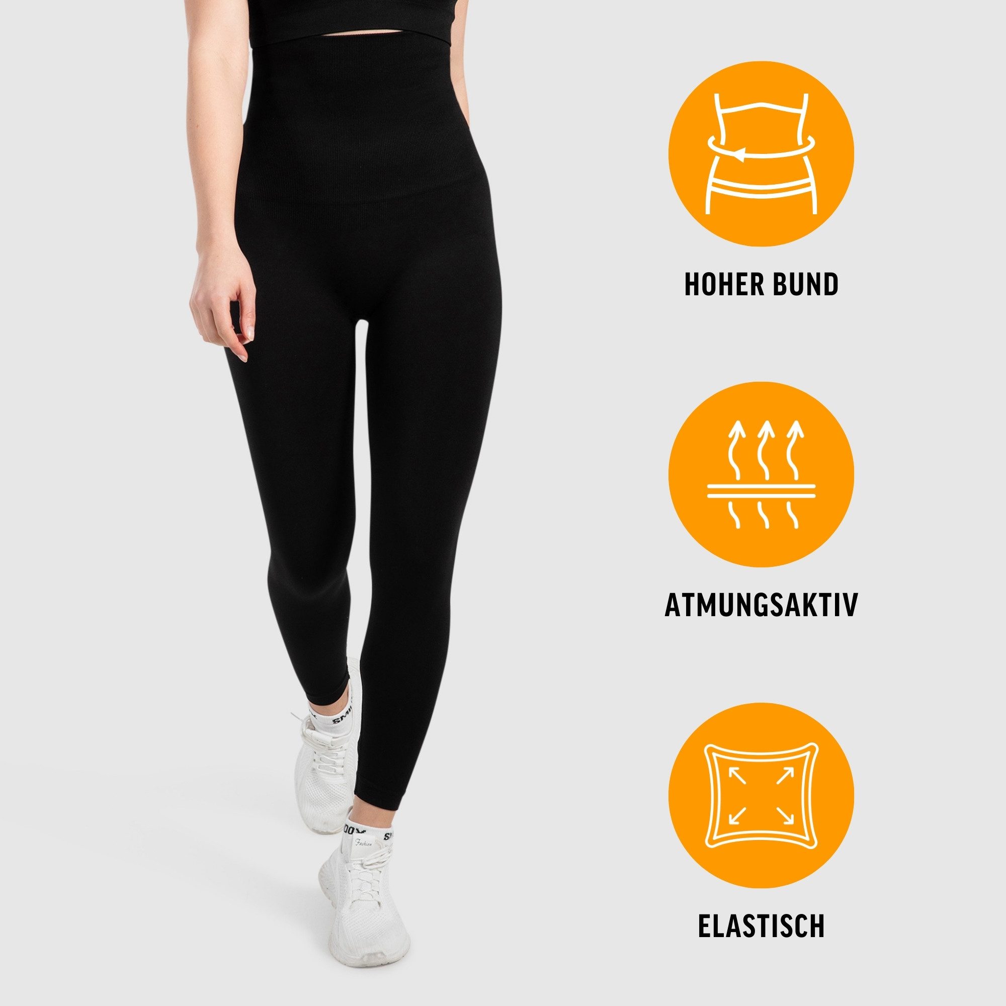 Smilodox Leggings Lenia, Nahtlose High Waist Sporthose, Scrunch-Effekt, Blickdicht Butt Lift Fitnesshose, elastisch figurformend, Yoga Freizeit Workout
