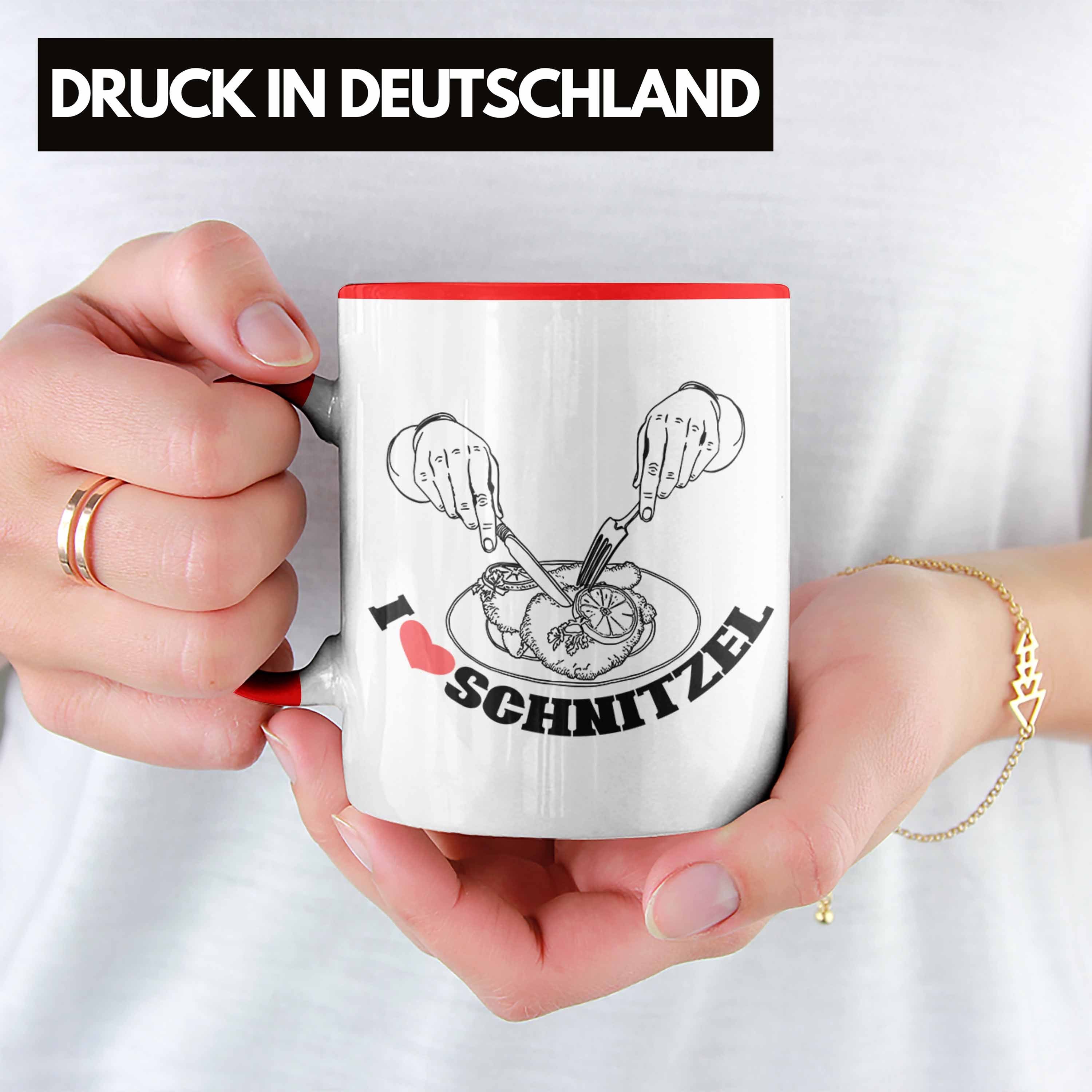 Schnitzel-Tasse für Rot Tasse Geschenk Schnitzel-Liebhaber Trendation