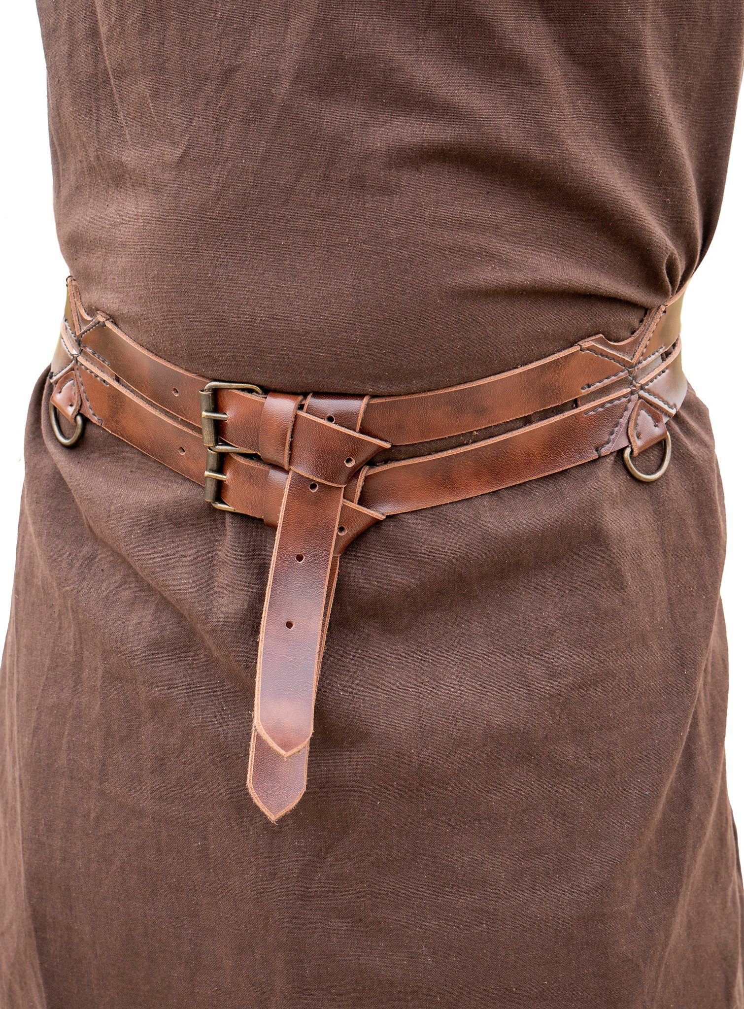 Iron Fortress Ledergürtel Doppelgürtel - Marius, braun Ein Praktischer Mitt günstig online kaufen