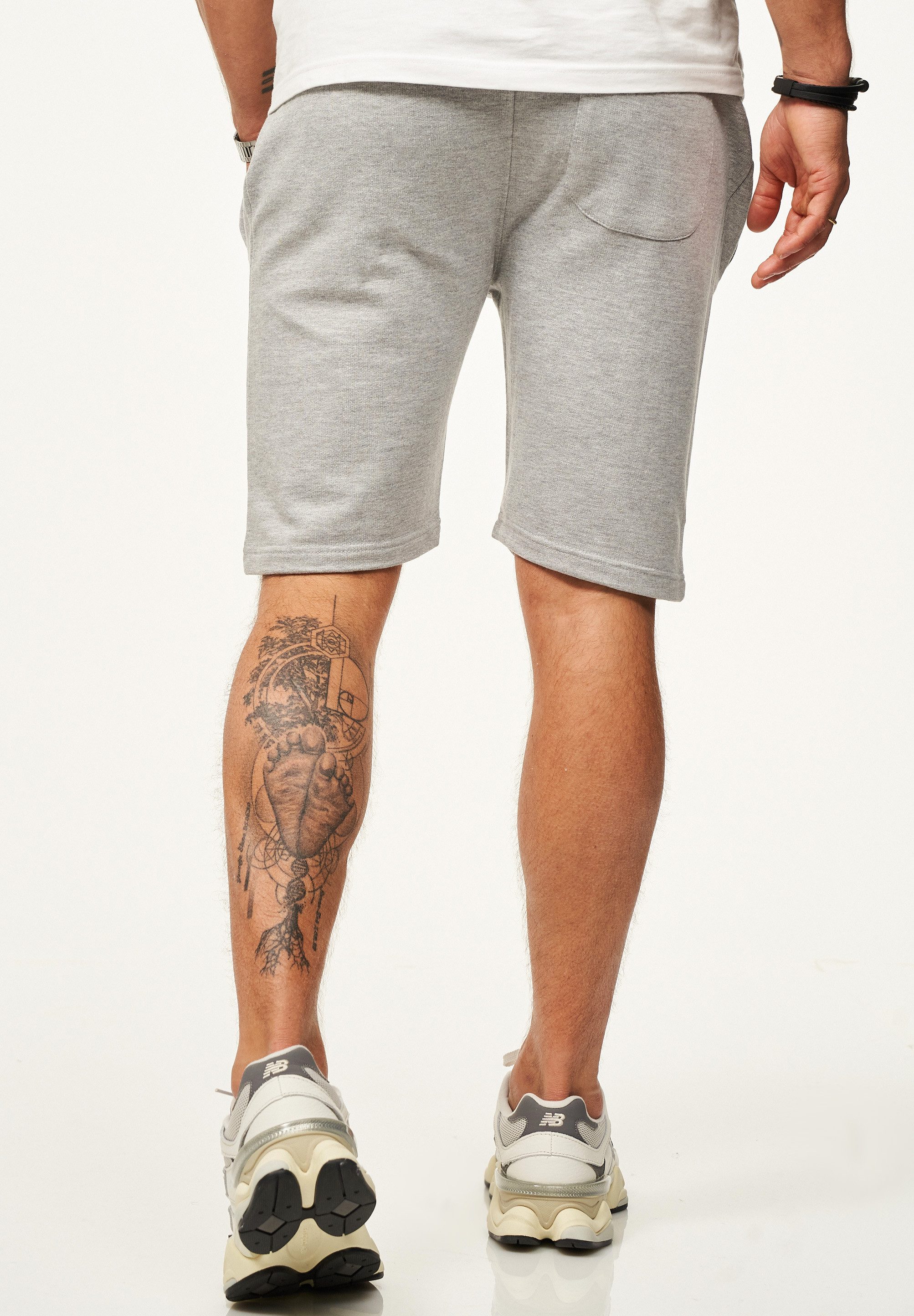 SOULSTAR Sweatshorts mit Gummibund Slim-Fit für Herren Kurze Hose Sporthose Sommershorts mit elastischem Bund
