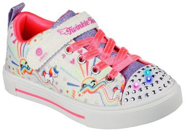 Skechers Kids TWINKLE SPARKS-UNICORN SUNSHINE Sneaker mit leuchtender Schuhspitze, Freizeitschuh, Halbschuh, Schnürschuh