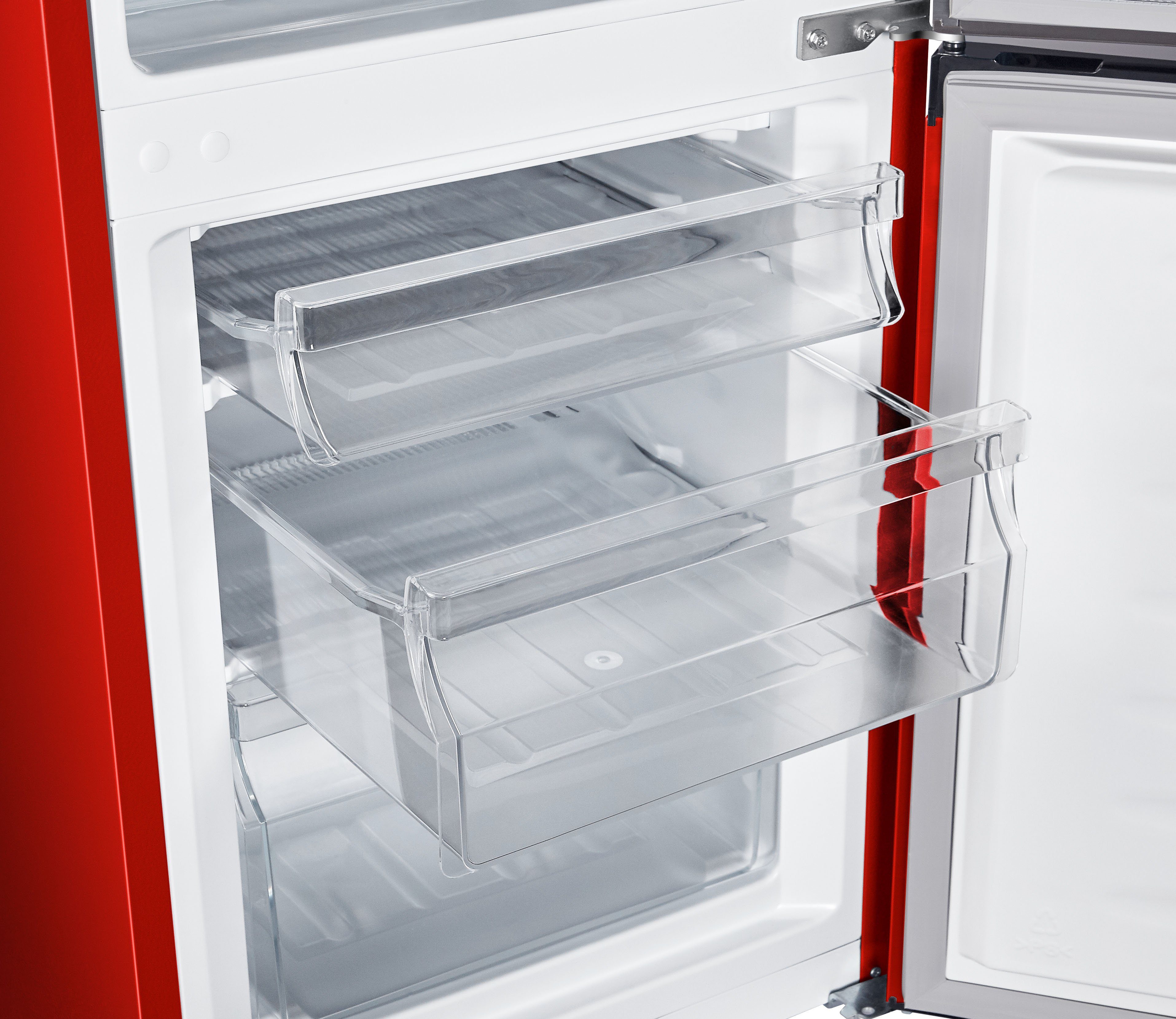 Combinație frigider/congelator hanseatic HKGK14349DR, 143 cm înălțime, 49,5 cm lățime, dezghețare automată, FreshZone