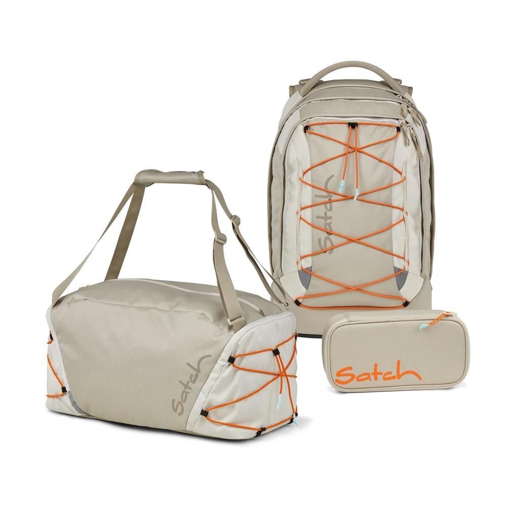 Satch Schulrucksack Pack (3tlg, inkl. Schlamperbox und Sporttasche)