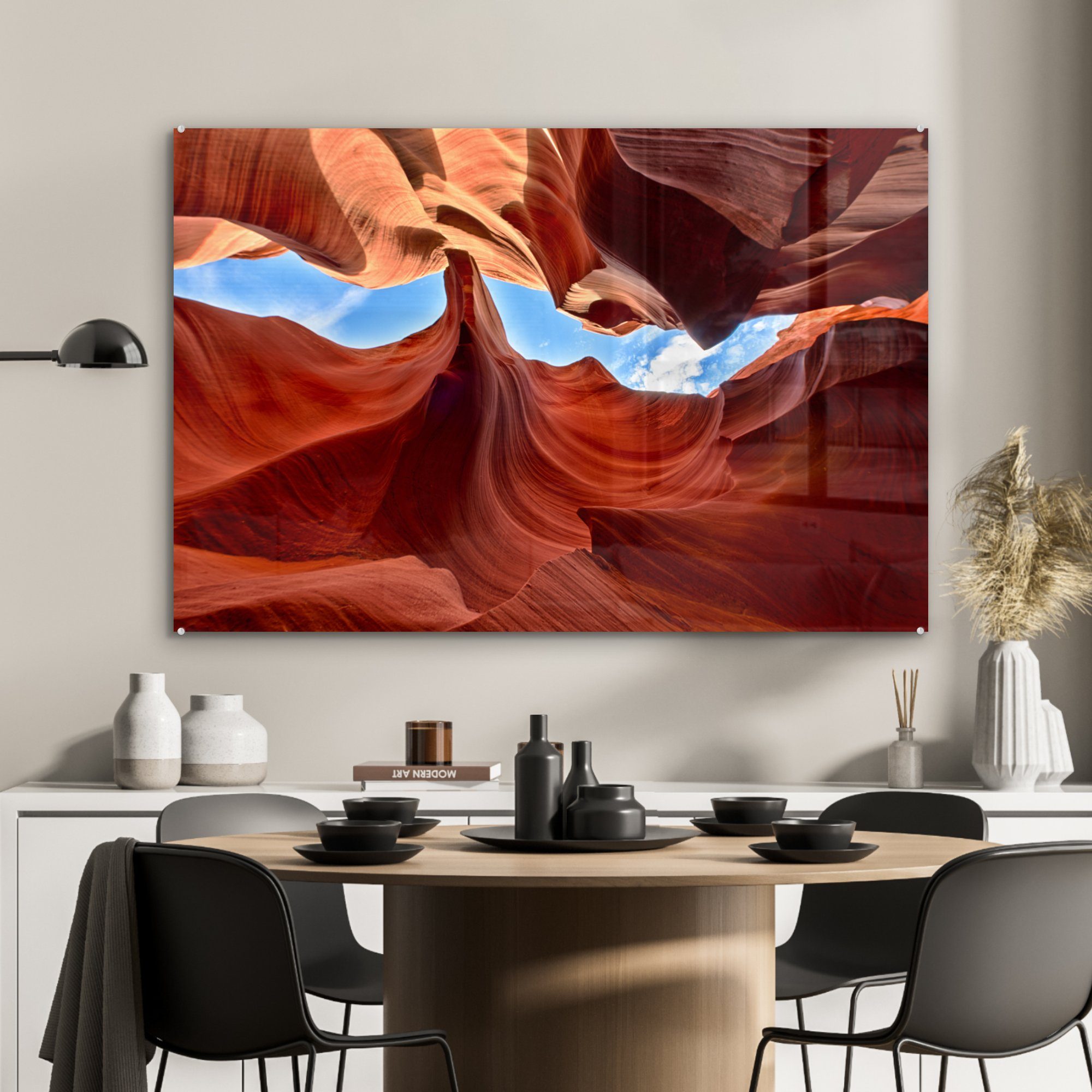 Felswände Acrylglasbilder MuchoWow St), den Wohnzimmer Antelope USA, (1 & in des Acrylglasbild Canyon Schlafzimmer