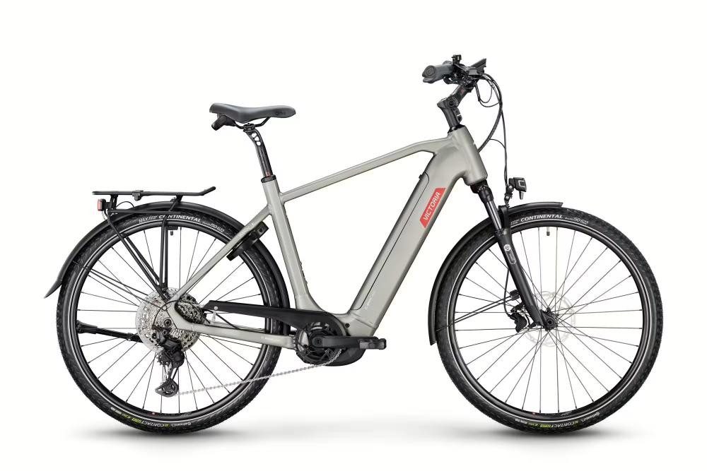 Victoria E-Bike VICTORIA Elektro-Trekkingrad "Manoc 6" (1), Diamant, 28", stardust si