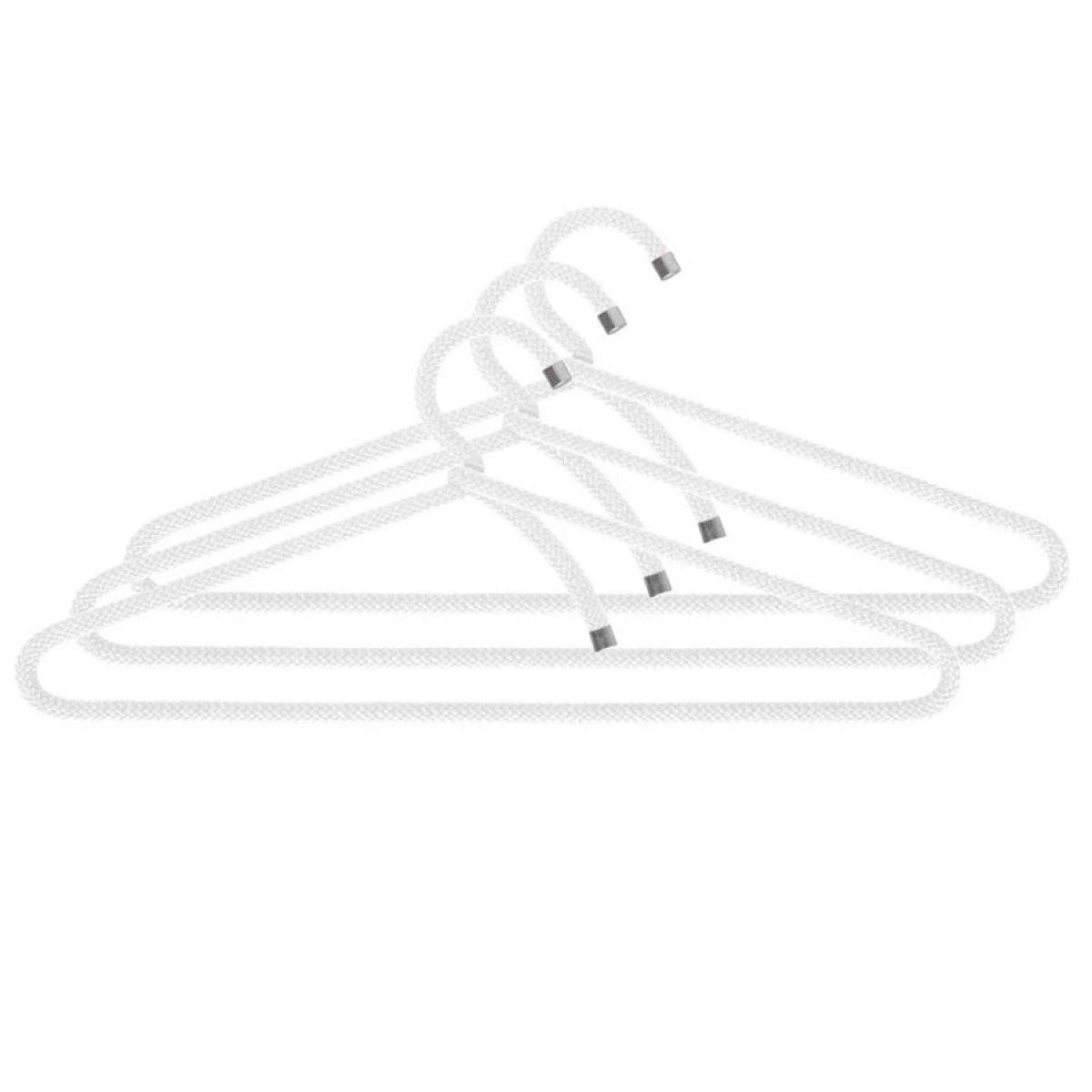Peppermint Products Garderobenhaken Products Kleiderbügel Rope Hanger Weiß (3er-Set)
