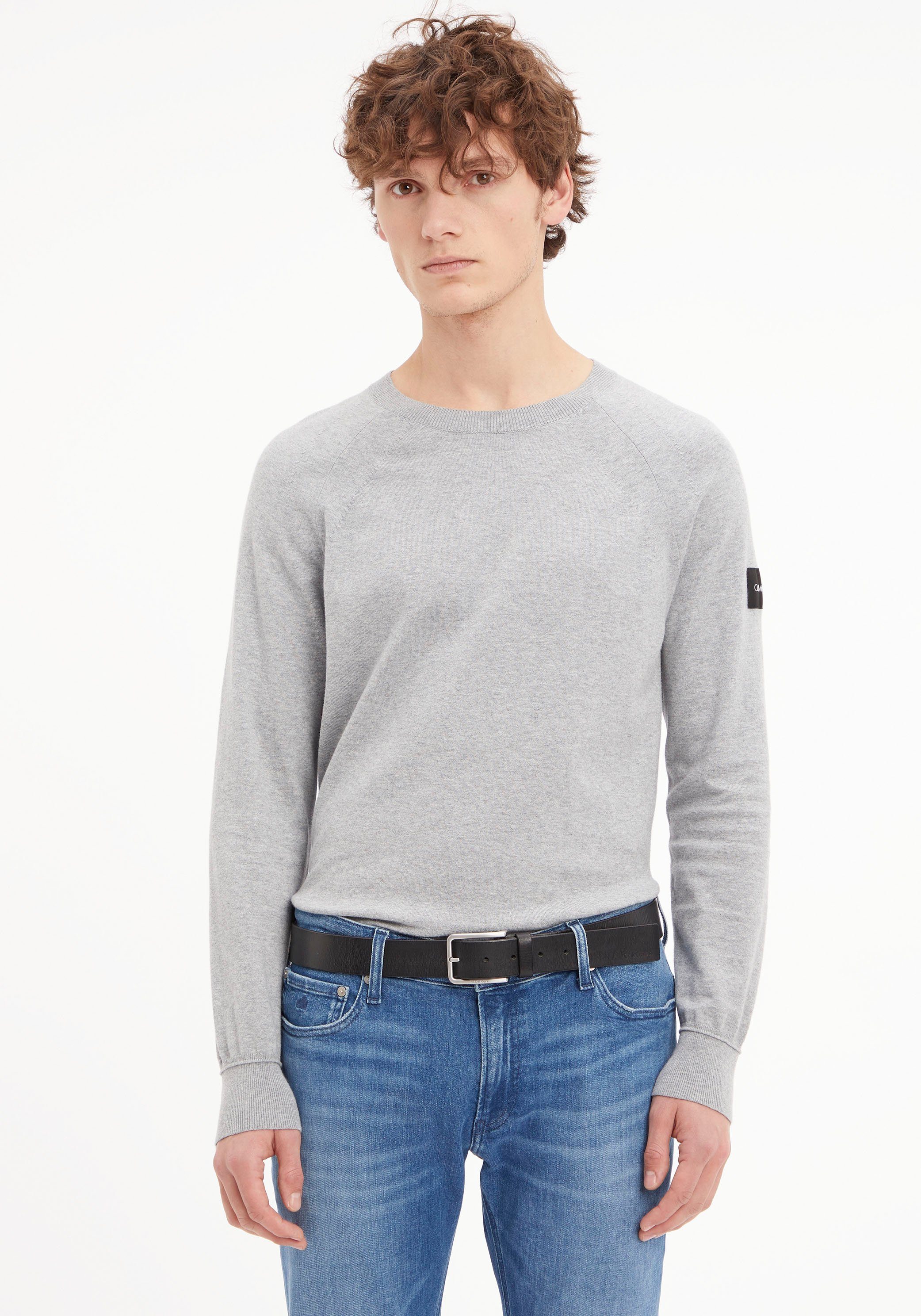 Calvin Klein Ledergürtel aus geöltem Narbenleder günstig online kaufen