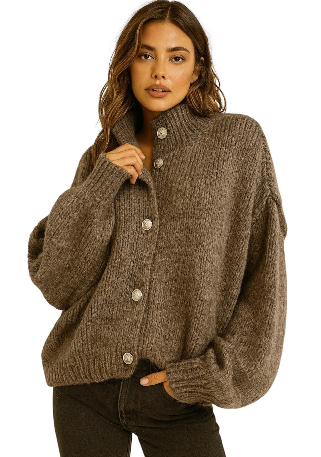 Worldclassca Cardigan WORLDCLASSCA Damen Cardigan Oversize Strickjacke mit günstig online kaufen