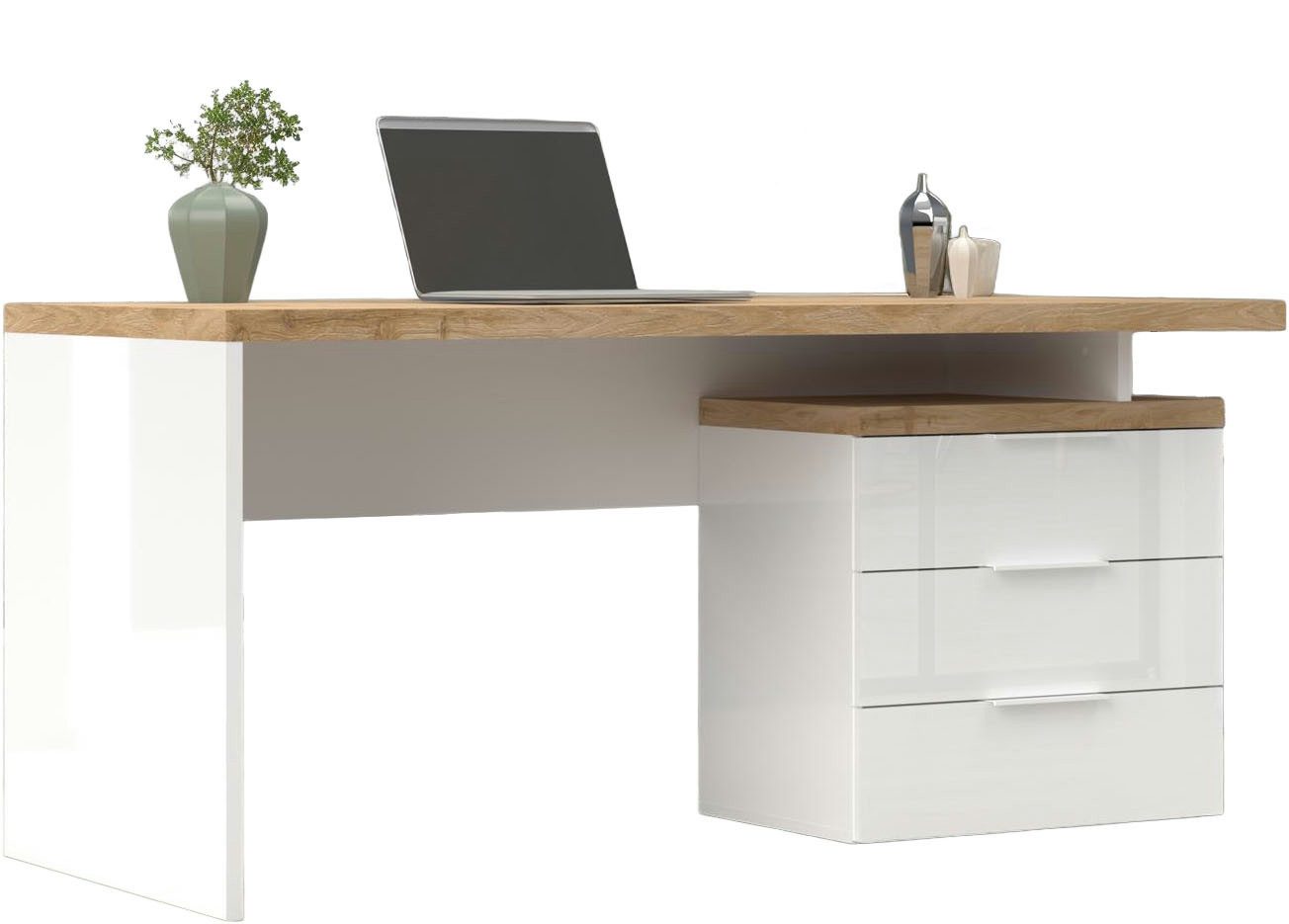 Schreibtisch Easy, Computertisch – 38 mm Platte, perfekt fürs Büro & Homeoffice