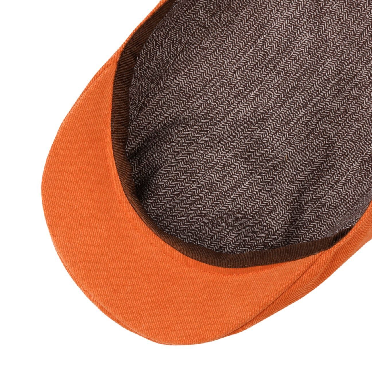 Stetson Flat Cap (1-St) Schirmmütze mit Schirm orange
