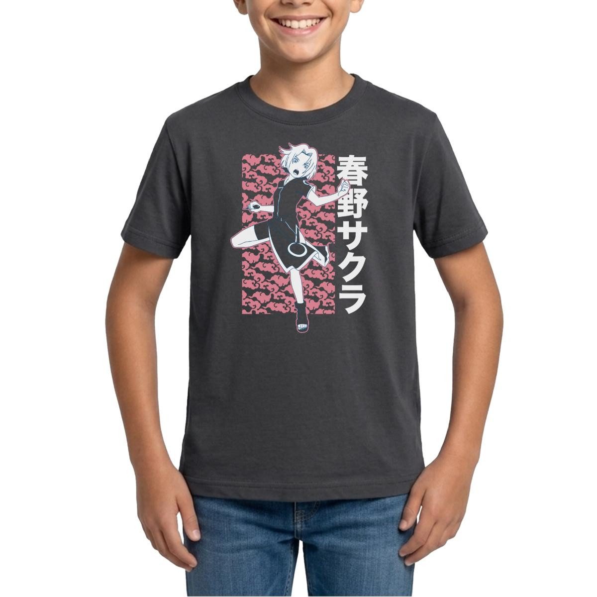 T-Shirt Naruto Cooles Design Mit Sakura Teenager T-Shirt