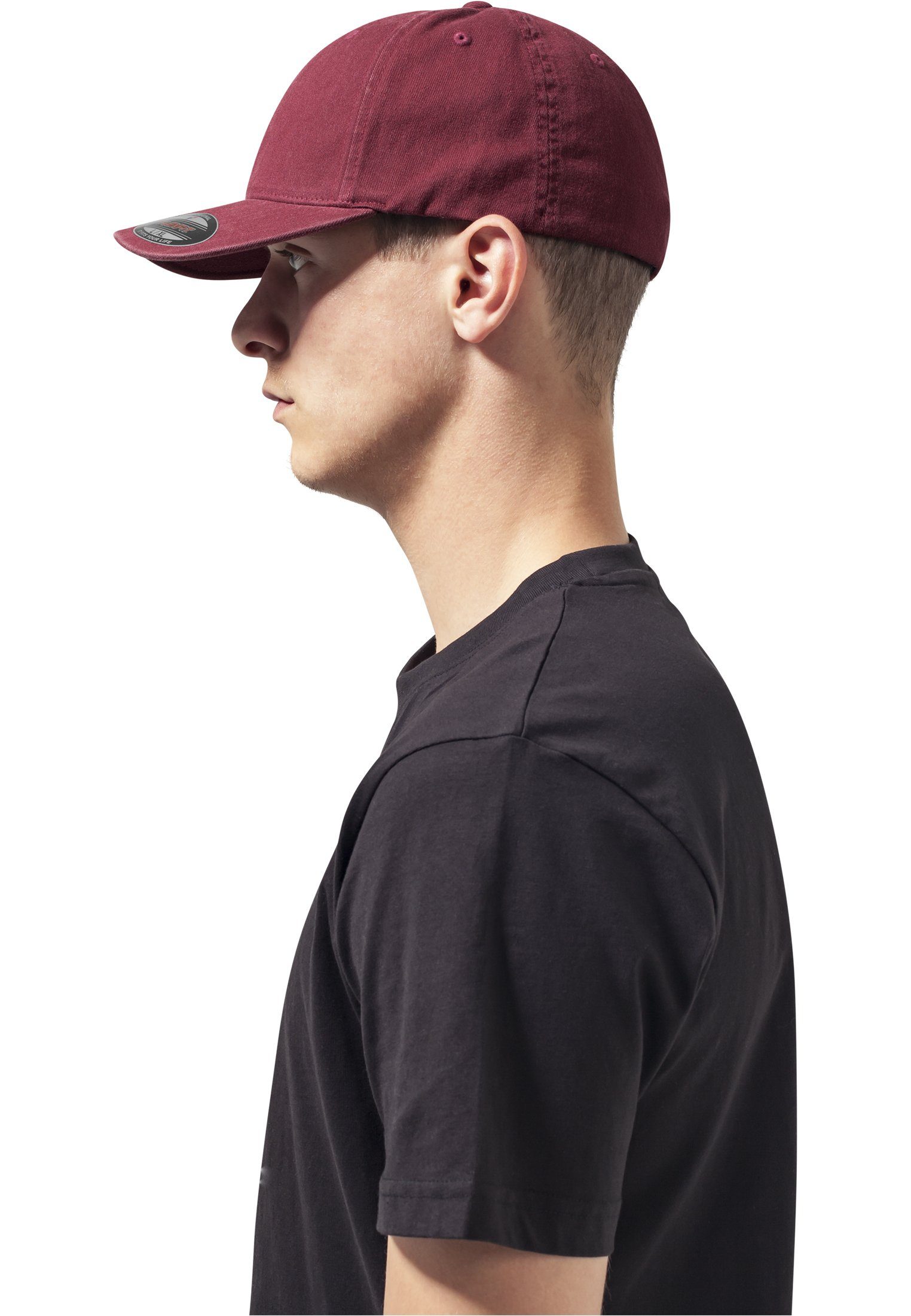 Flexfit Flex Accessoires Washed Cap maroon Flexfit Garment Cotton Dad Hat