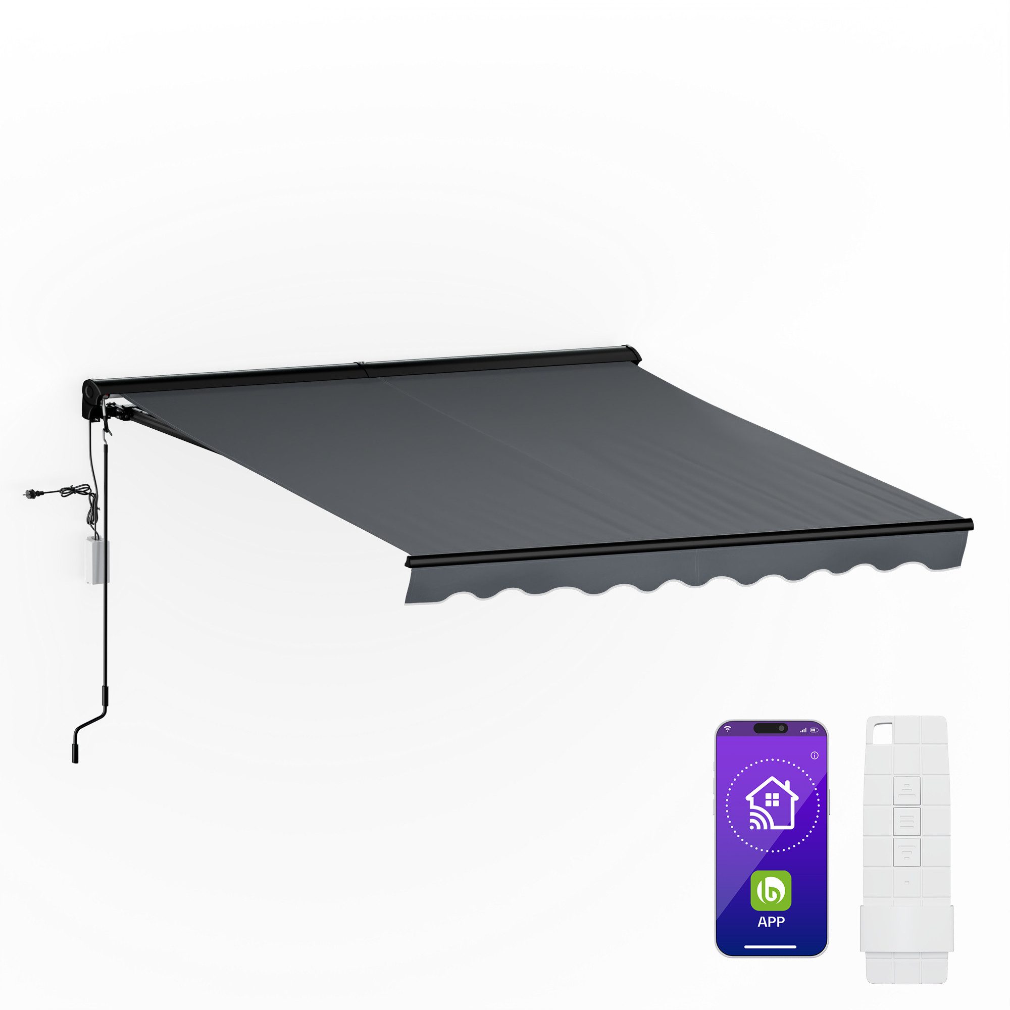 blumfeldt Markise CloudShade (Set) UV Schutz kassettenmarkise WLAN Bluetooth Smart Remote Balkone Terrase