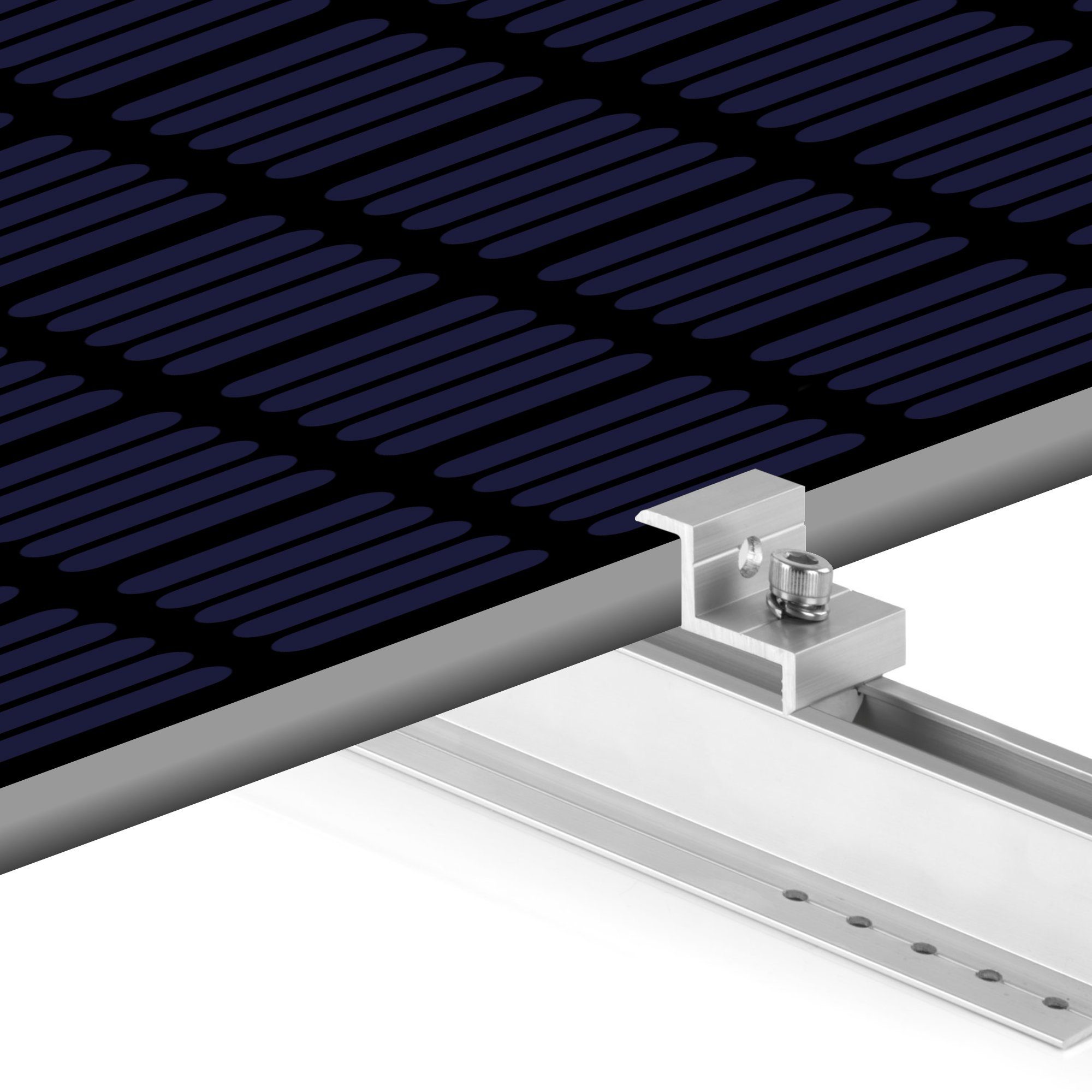 (Set) Solarmodul Solarpanel, Solarmodul Zelsius für 1 Halterung, Solarpanel Halterung