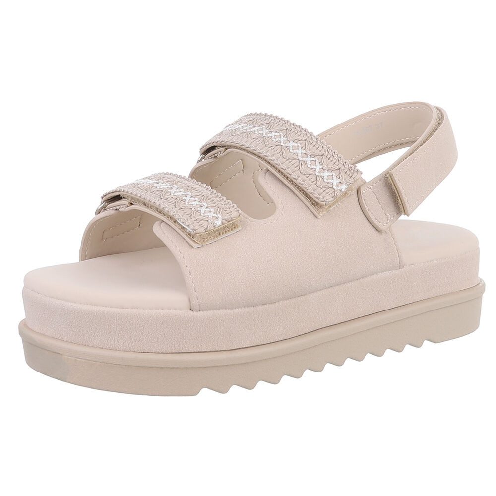 Ital-Design Bequeme Damen-Sandalen mit verstellbaren Riemen, günstig online kaufen