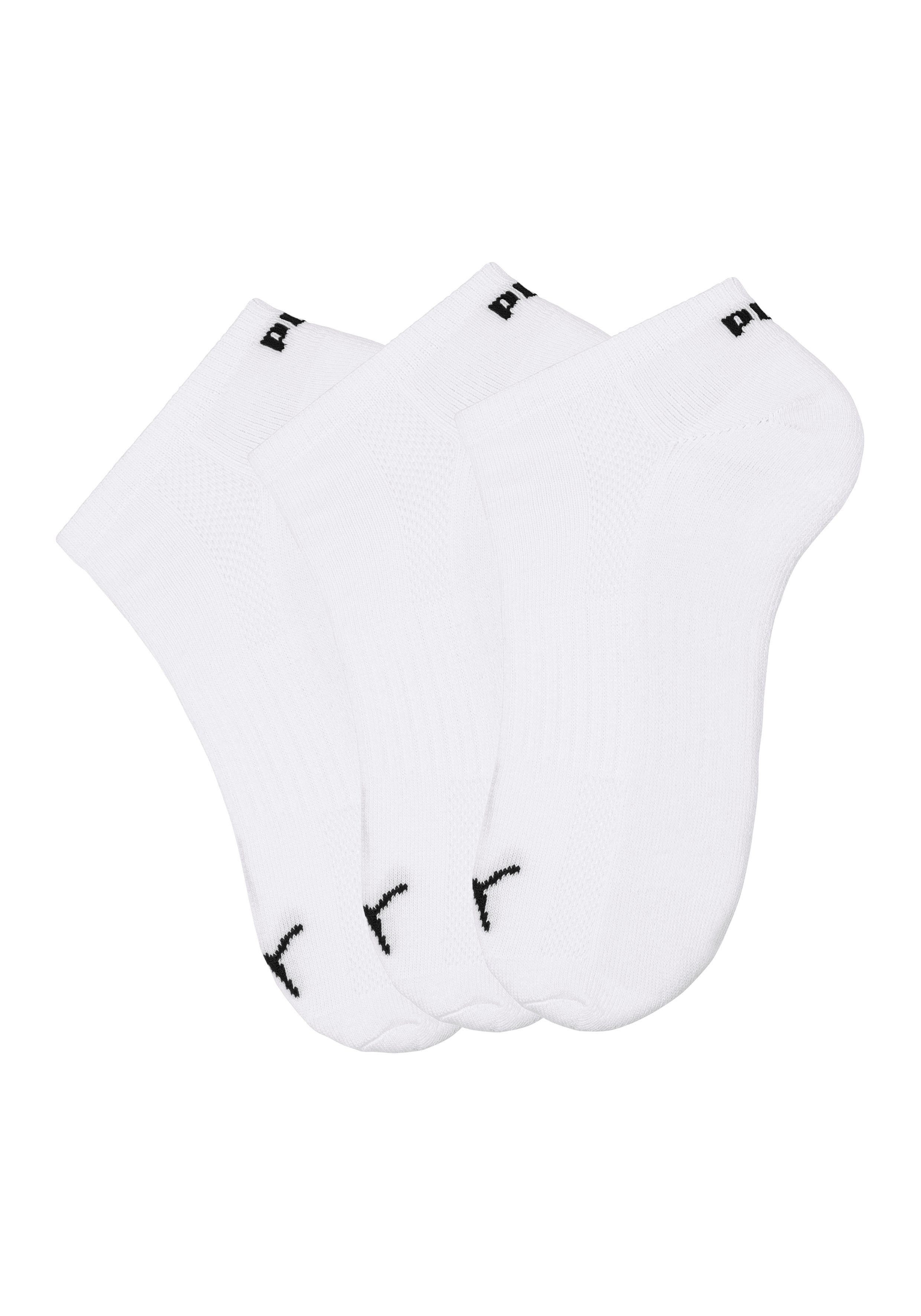 Sneakersocken PUMA (3-Paar) weiß mit Frottee 3x