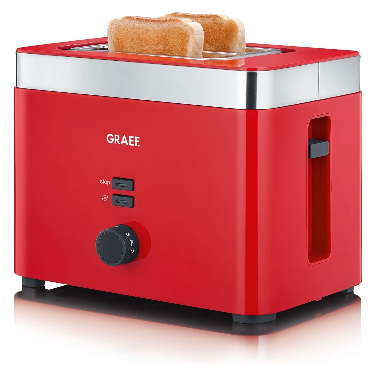 Graef Toaster TO 63 Toaster, Nachhebevorrichtung, Sicherheitsabschaltung, Bräunungsgrad regelbar