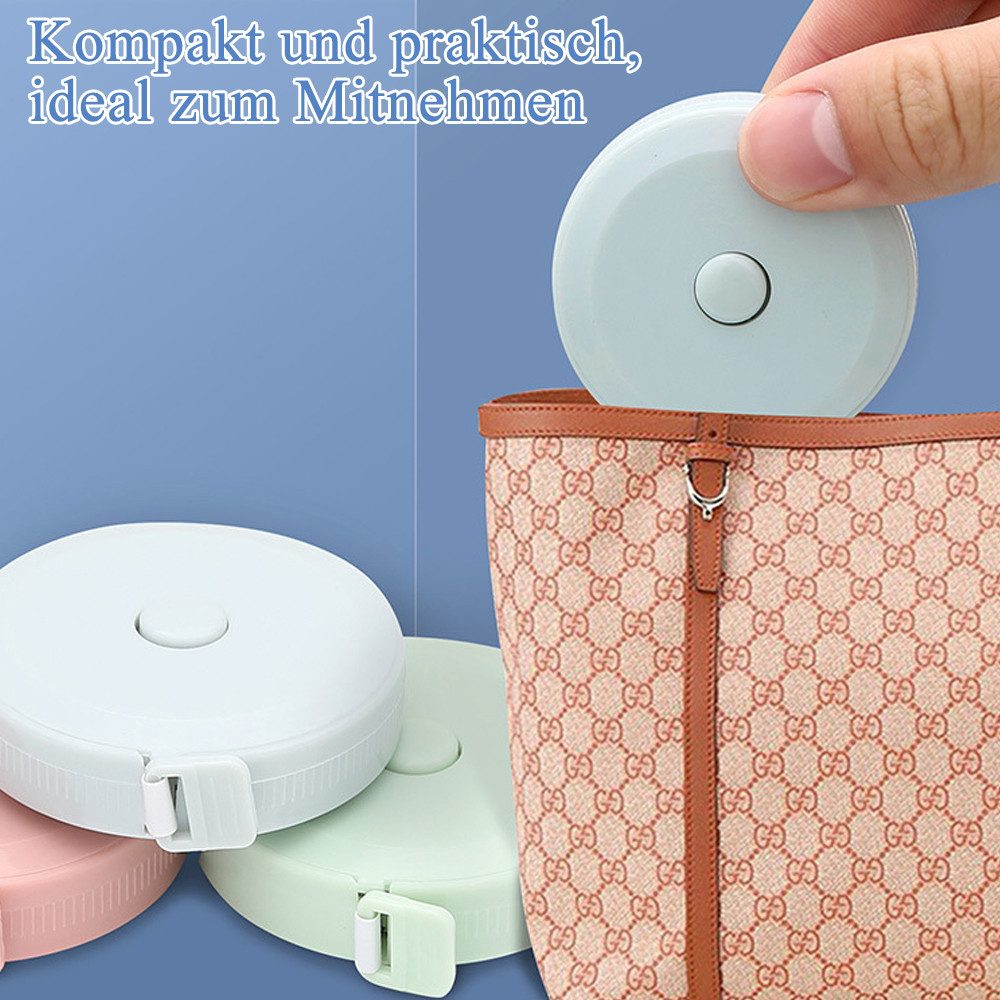 AFKSMILE Maßband 6 Stück Maßband,200 cm/79 Zoll Einziehbares Maßband für Genaues Messen, Messband für Nähen Flexibles Maßband Zum Messen von Länge,Brust/Taille