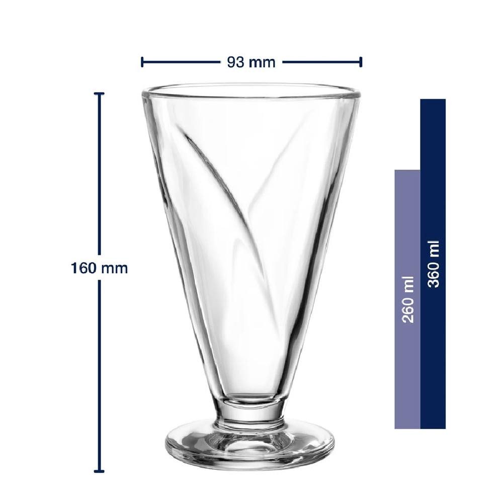 LEONARDO Schüssel Leonardo Eisschale auf Fuß Cono (360ml)