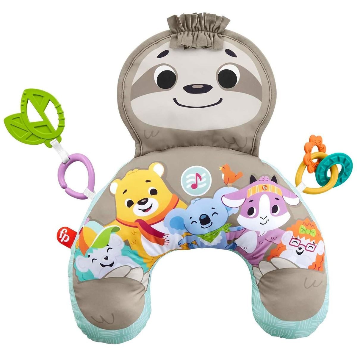 Mattel® Plüschfigur Mattel GRR01 - Fisher-Price - Faultier Spielkissen mit Vibration und S