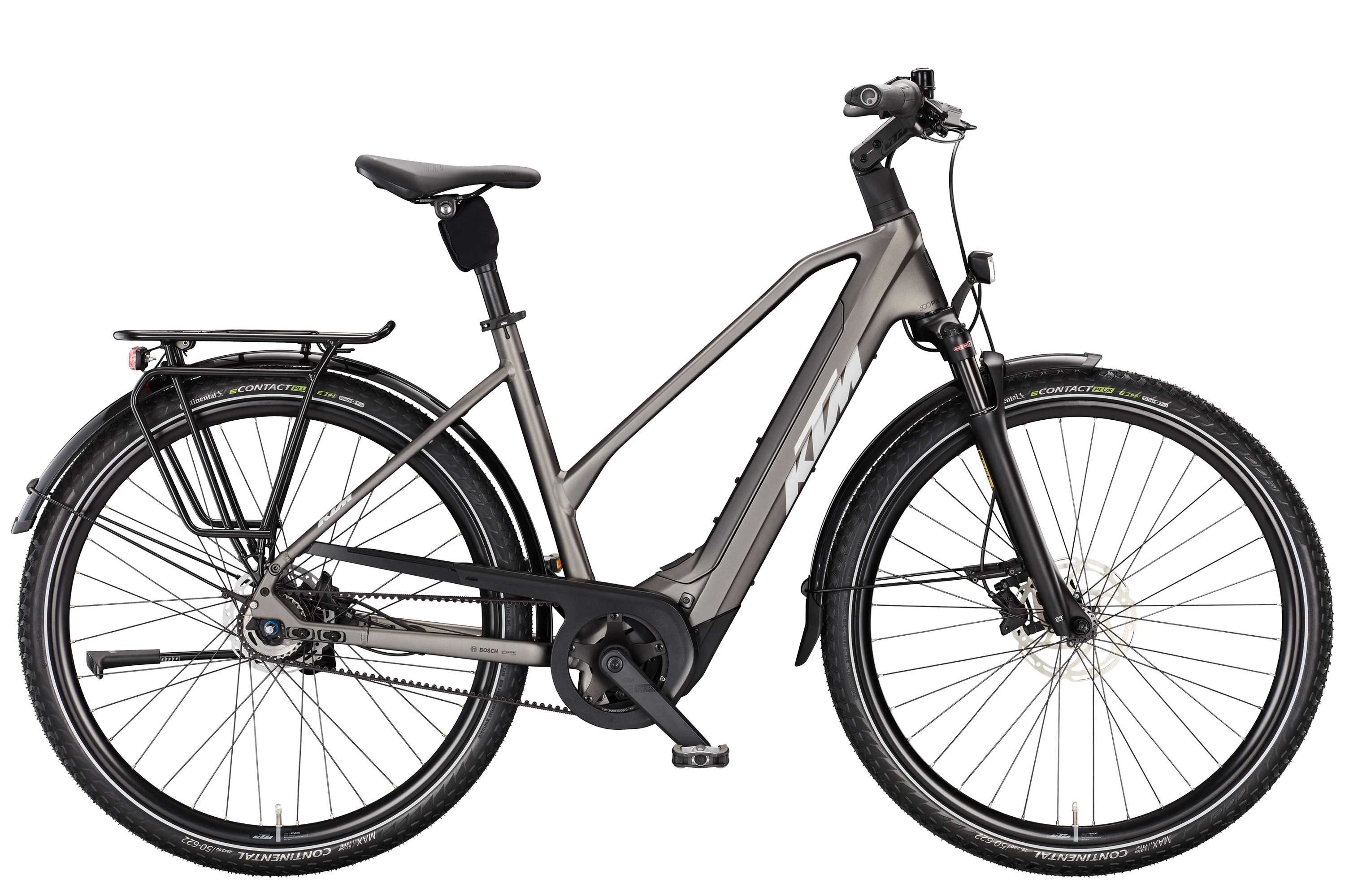KTM E-Bike KTM Macina City PX 830 Belt Damen Trapez grau 2026, 5 Gang Shimano Nexus 5 Disc CL 36H 135-10, Nabenschaltung, Bosch Performance Line PX smart System, 800 Wh