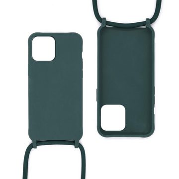 MyGadget Handyhülle Handykette für Apple iPhone 12 Pro Max, TPU Hülle mit Band mit Handyband zum Umhängen Kordel Case Schutzhülle