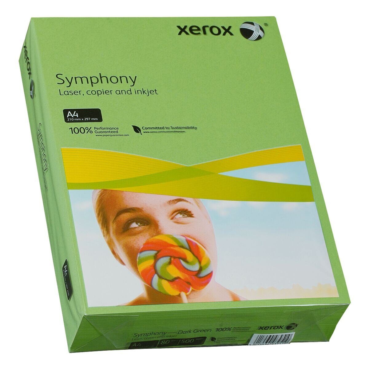 Xerox Druckerpapier Symphony, Intensivfarben, Format DIN A4, 80 g/m², 500 Blatt