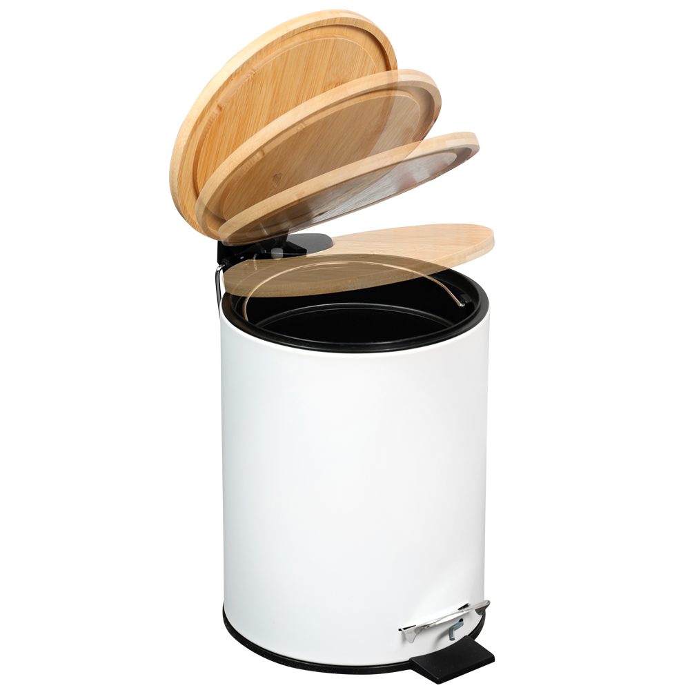 KESPER® Kosmetikeimer Mülleimer Bambus, FSC® zertifiziert, 3l, inkl. Inneneimer, Deckel mit Soft-Close