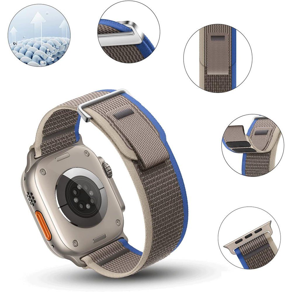 FELIXLEO Uhrenarmband 3 Stück Smartwatch-Armband Kompatibel 45mm 49mm Watch 44mm 42mm mit