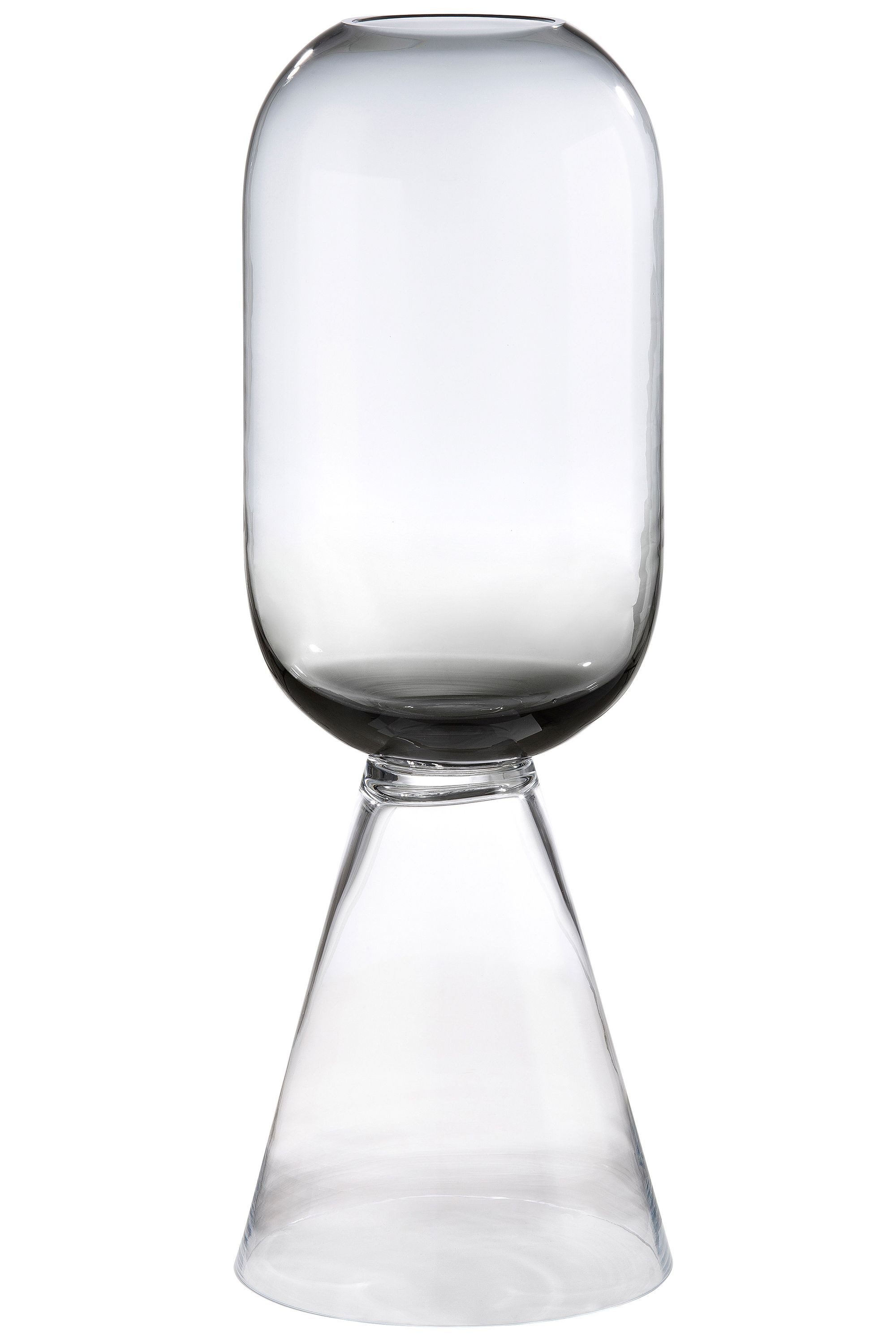 GILDE Bodenvase GILDE Windlicht Luxo - schwarz - H. 80cm x D. 27cm (1 Stück)