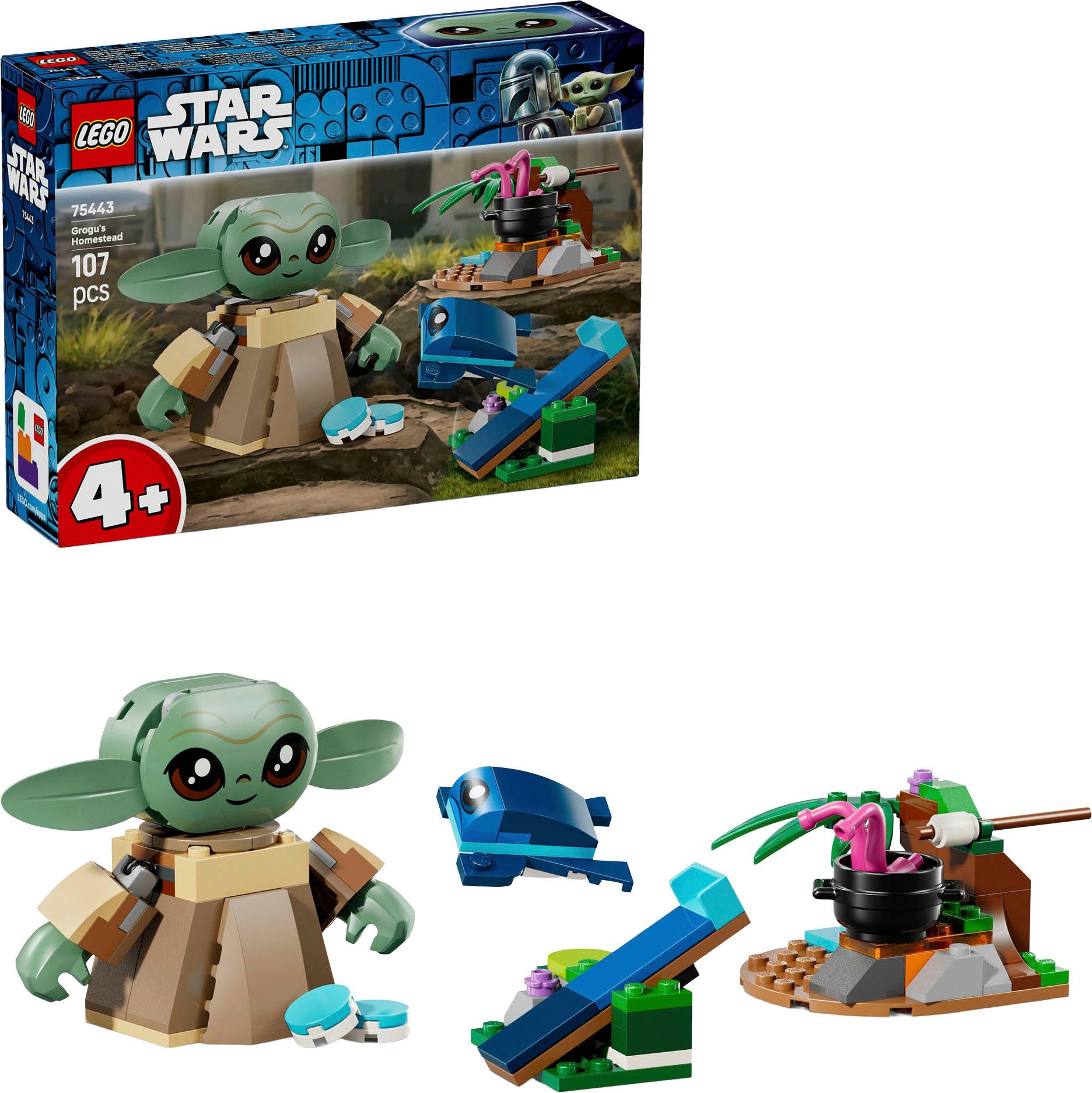 LEGO® Grogus Zuhause (75443), LEGO Star Wars Konstruktionsspielsteine, (107 St), Made in Europe