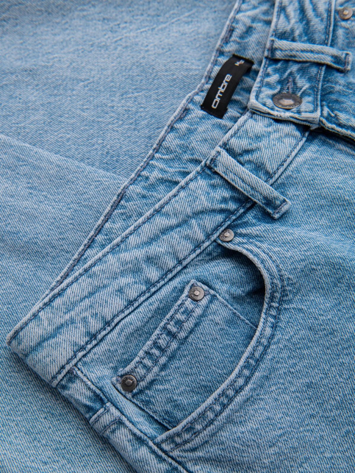 Comfort-fit-Jeans Marmorierte Denim-Hose für Männer CARROT FIT