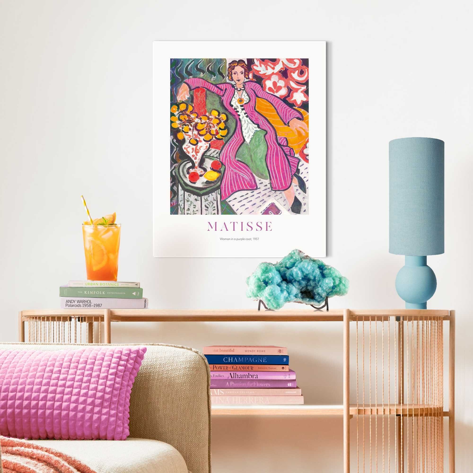 Reinders! Poster Matisse - Frau im lila Mantel günstig online kaufen