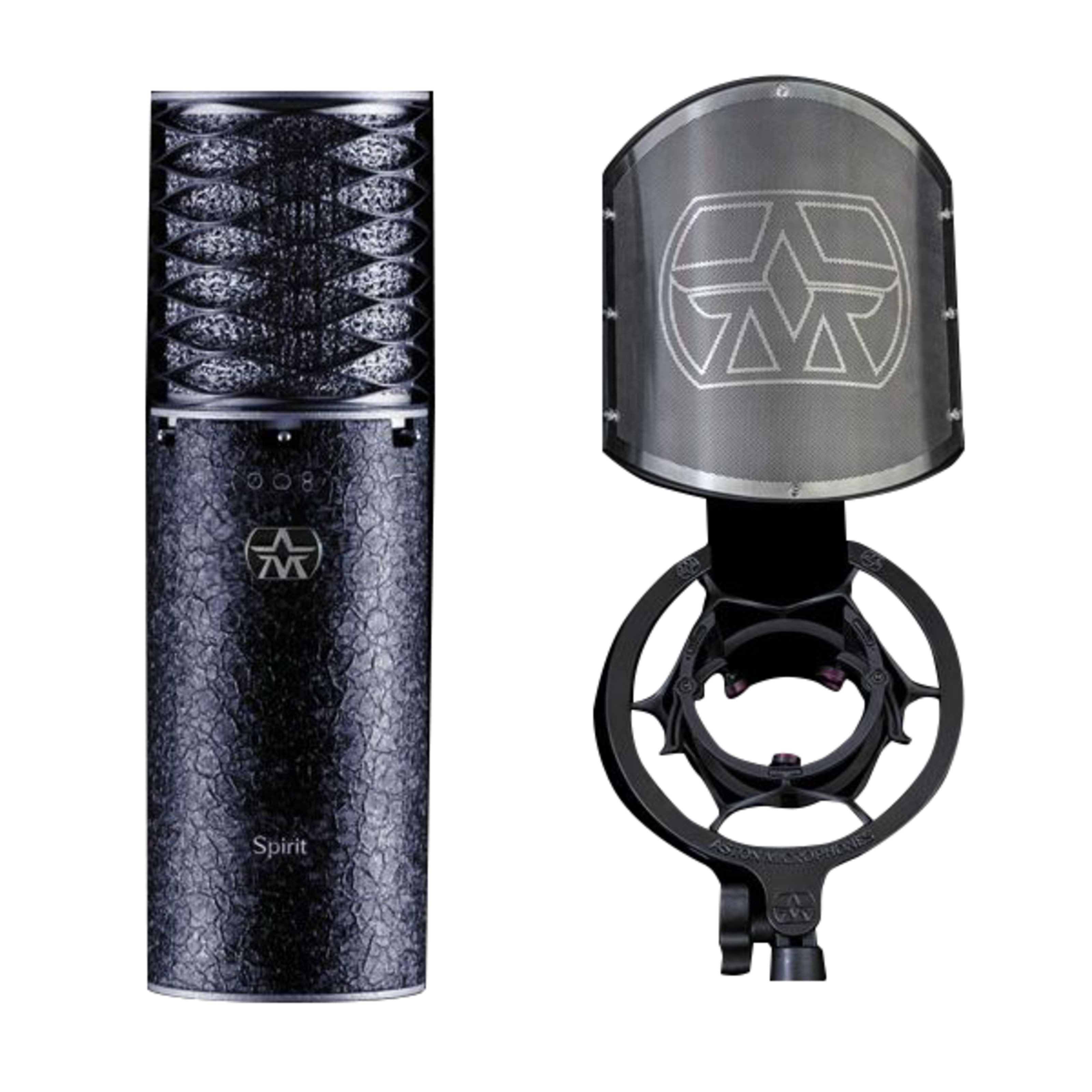 Aston Microphones Mikrofon, Spirit Black Bundle - Großmembran Kondensatormikrofon