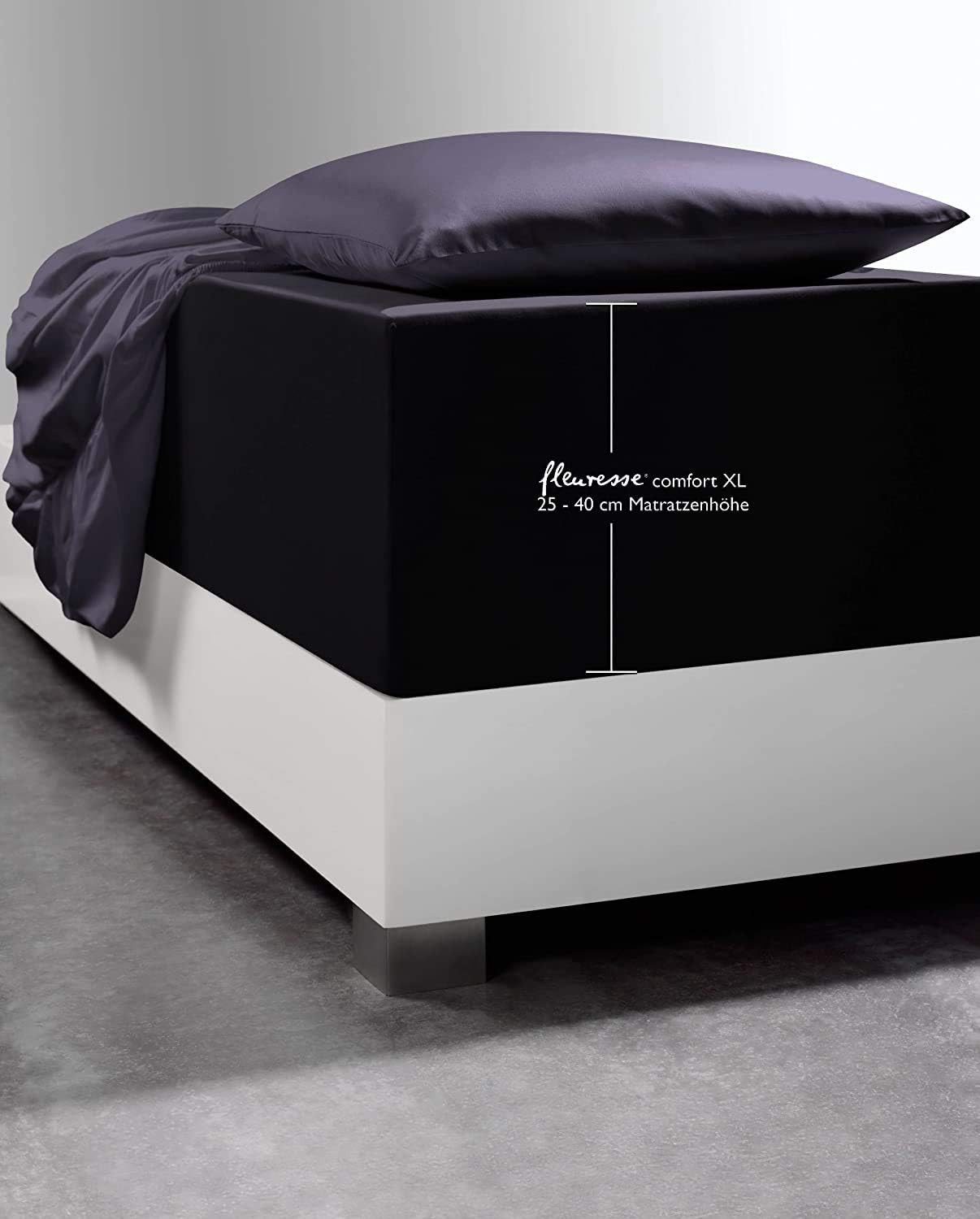fleuresse Spannbettlaken Comfort XL-Jerseyspannlaken, 96% Baumwolle, günstig online kaufen