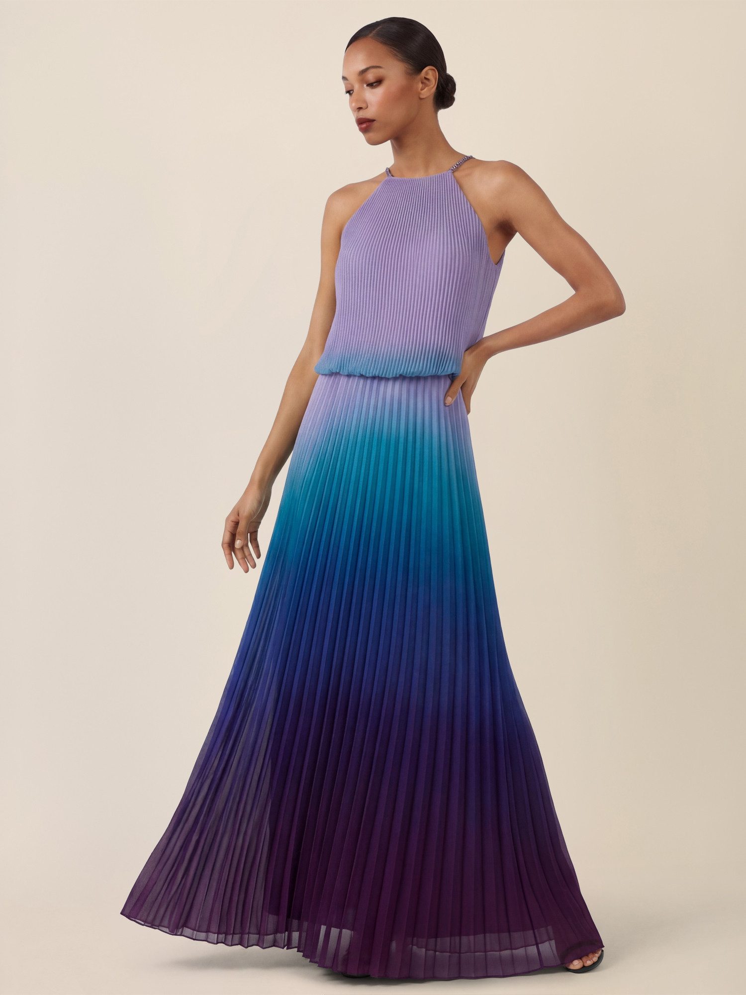 Apart Chiffonkleid mit Farbverlauf günstig online kaufen