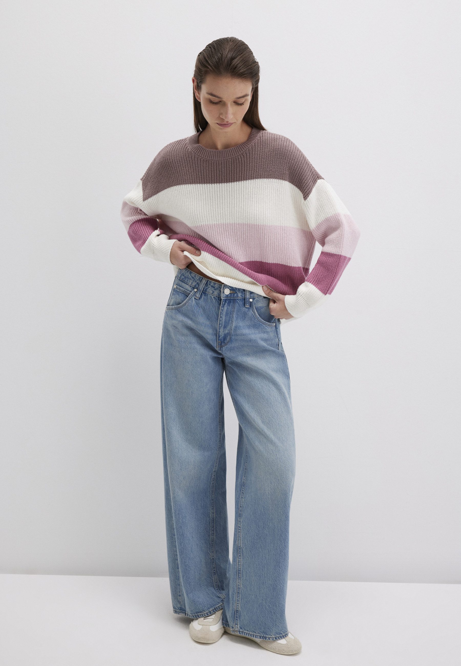Mavi Longpullover STRIPED SWEATER Gestreifter Pullover günstig online kaufen