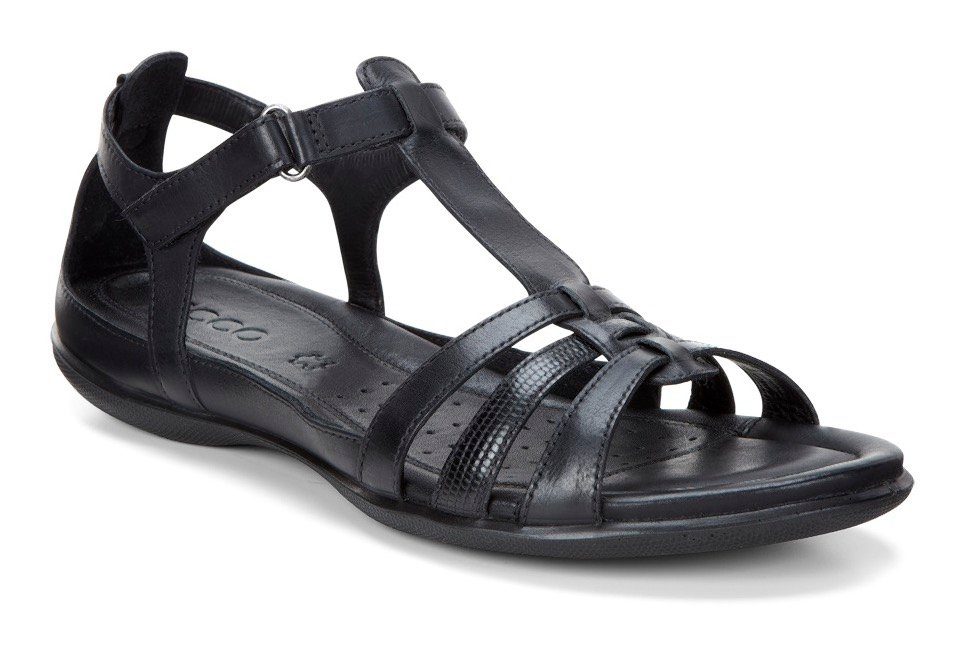 Ecco FLASH Riemchensandale, Sommerschuh, Sandalette, Klettschuh, im Metallic-Look