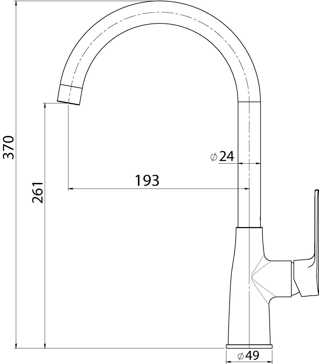 aquaSu Spültischarmatur Amelia Wasserspar-Mischdüse, Standmontage, 798150 Chrom, Hochdruck