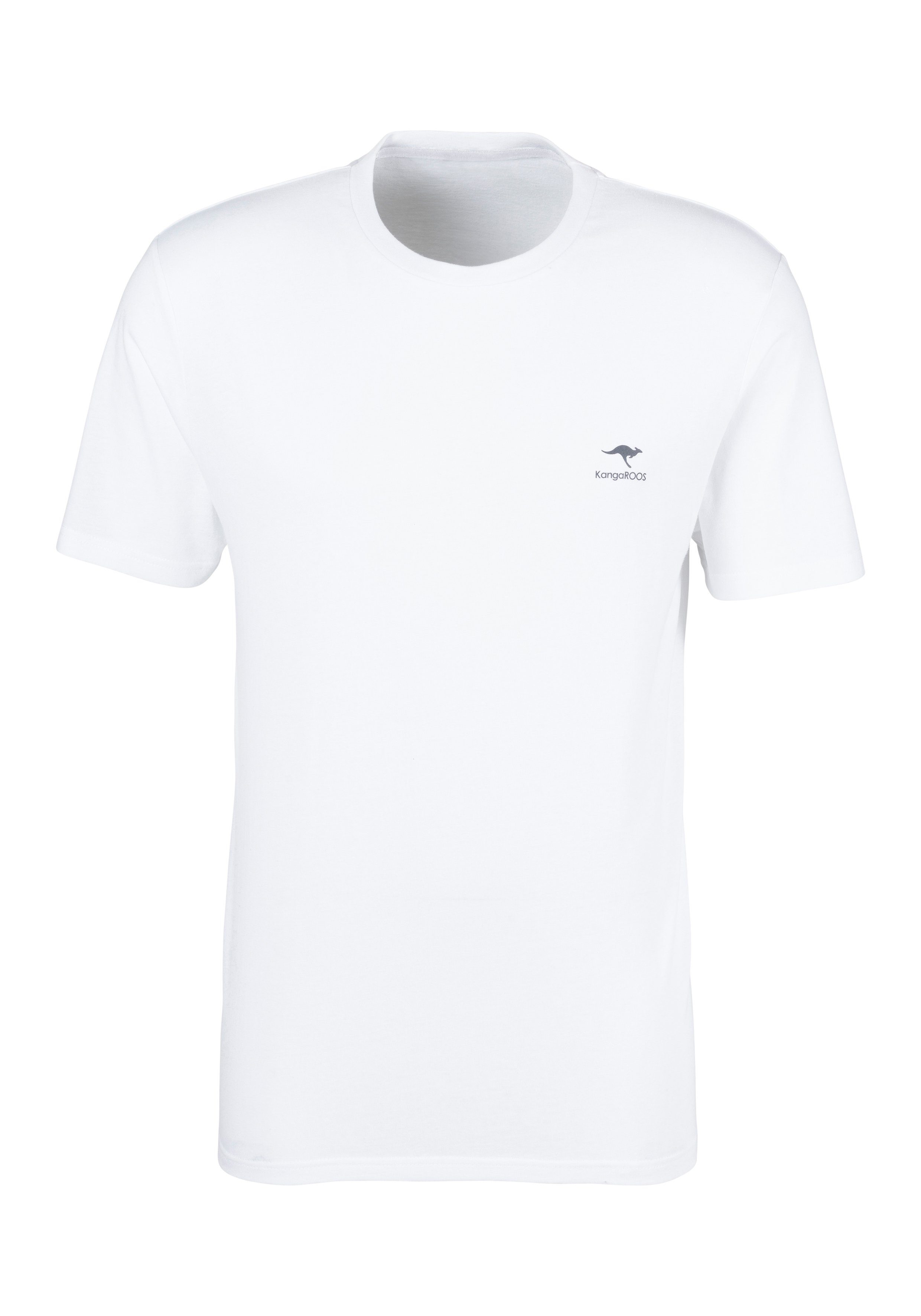 T-Shirt KangaROOS mit kleinem Logodruck
