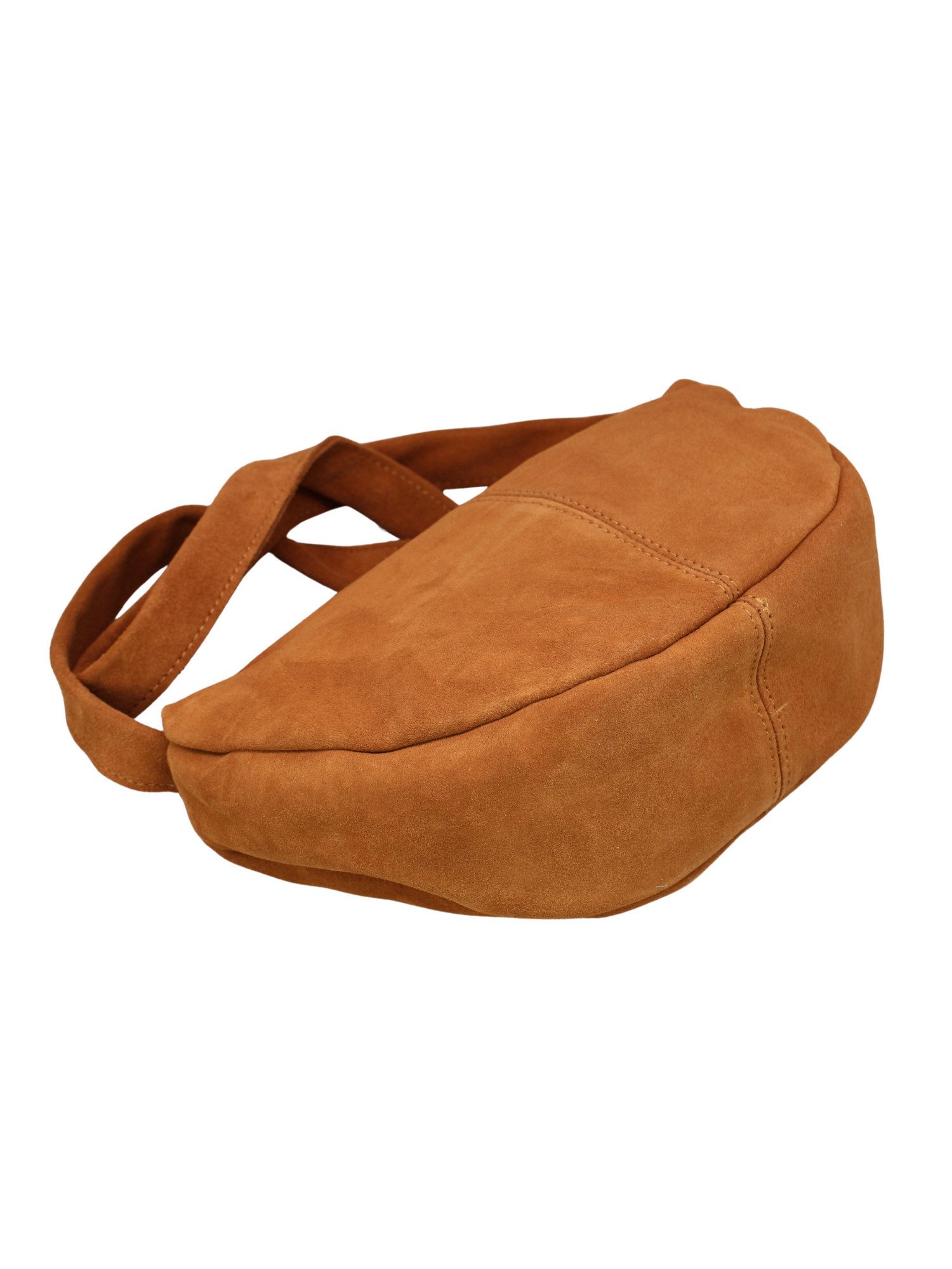 BRISE TASCHE Schultertasche Elegante Wildleder Schultertasche Crossbody Bag Made in Italy (Kein Set, Einzeltasche), Vielseitig tragbar (Schultertasche, Crossbody, Banana Bag)