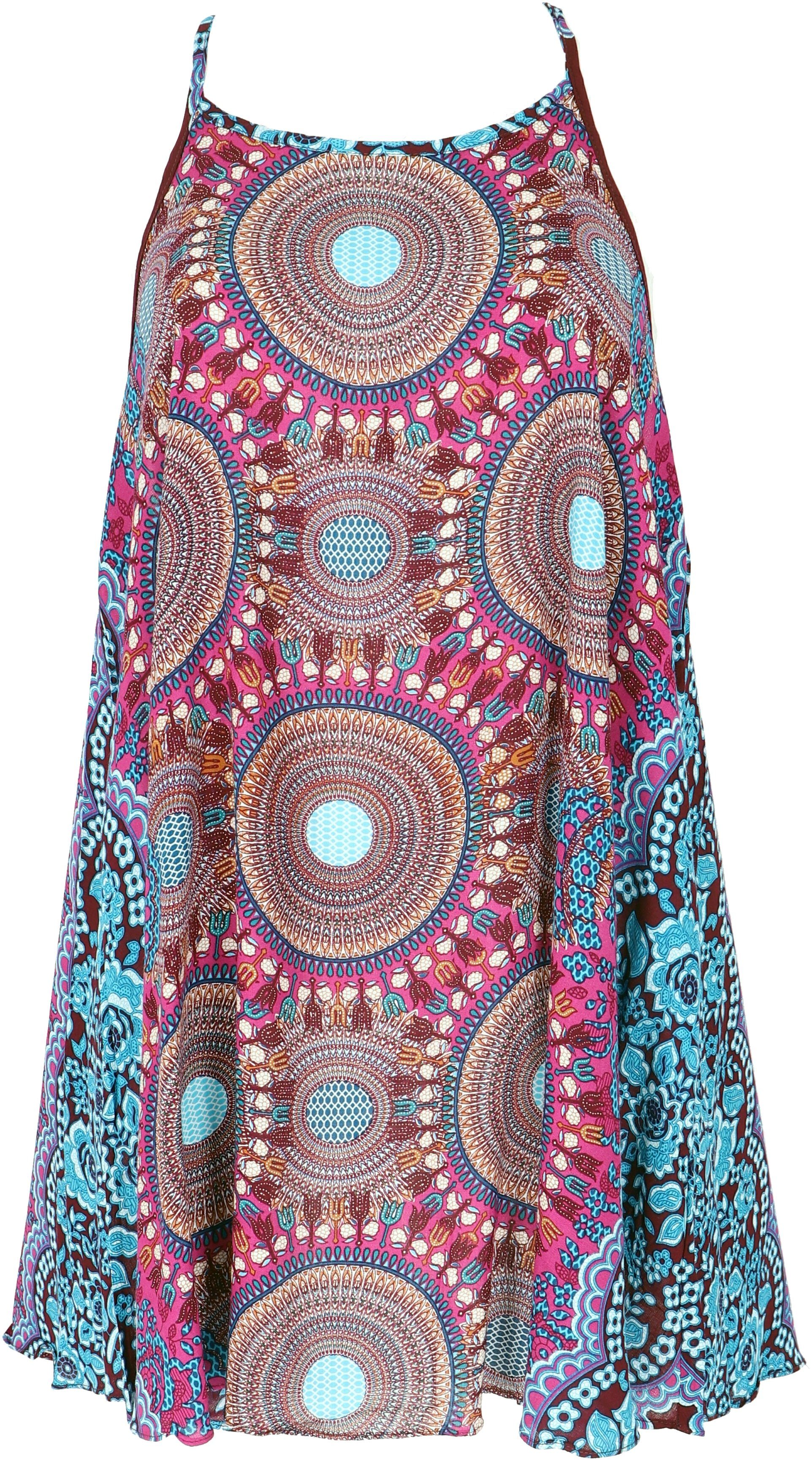 Guru-Shop Midikleid Boho Dashiki Minikleid, Trägerkleid,.. günstig online kaufen