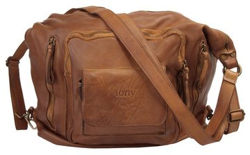 forty° Cityrucksack, echt Leder, Made in Italy