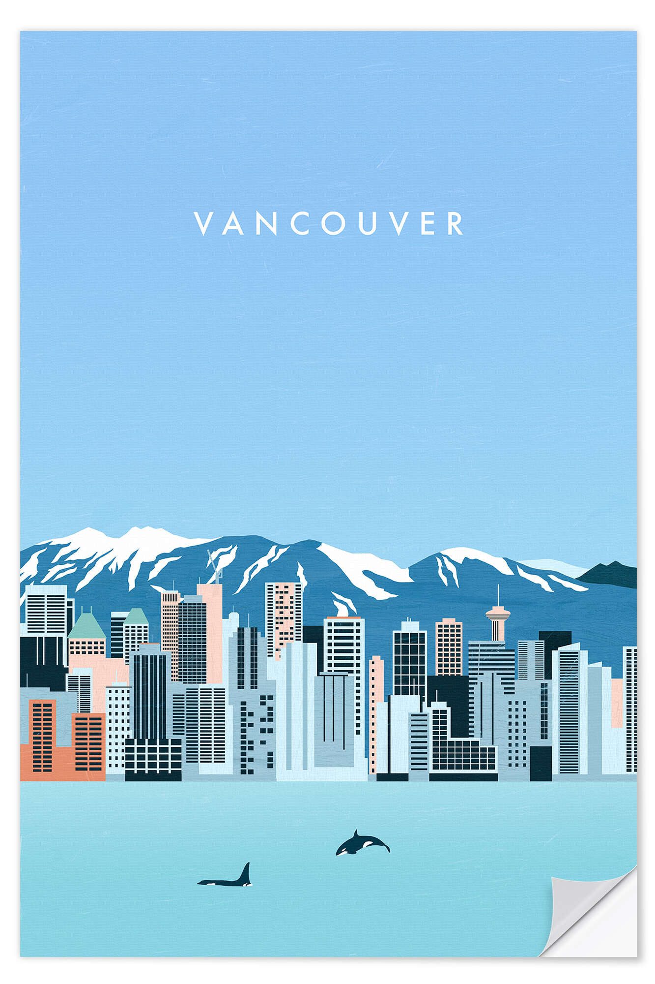 Posterlounge Плакат Katinka Reinke, Vancouver, Minimalistisch Illustration