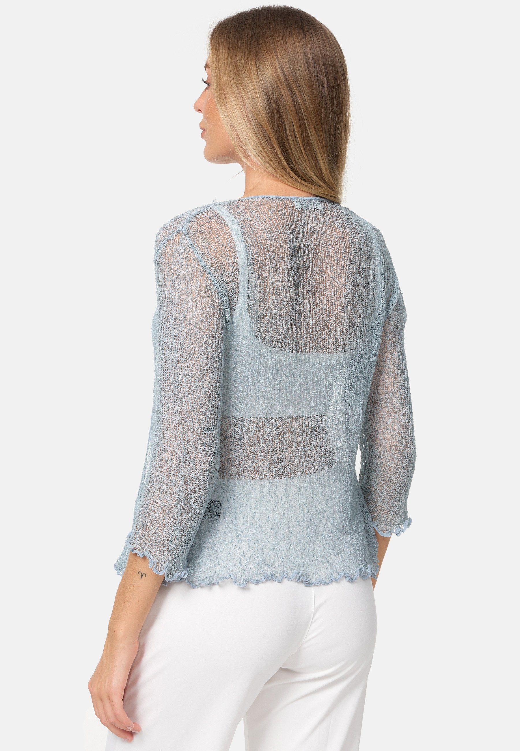 ikat Bolero IKA01 (Sommerlicher angenehm leichter Damen Bolero mit 3/4 Arm) – Bild 4 von 5