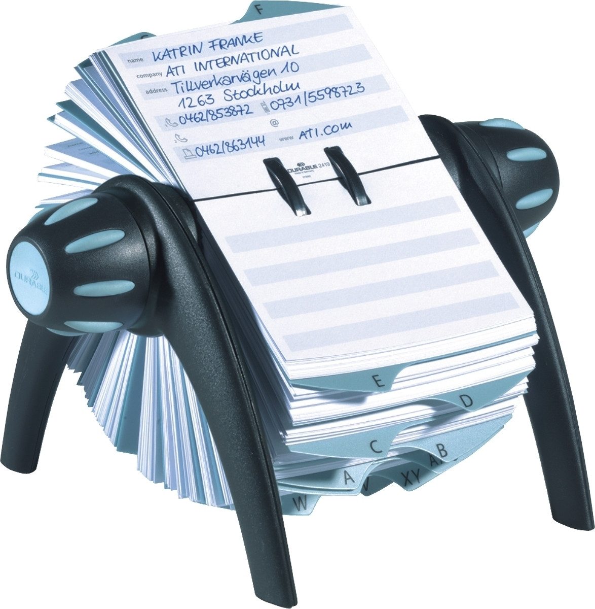 Tagebuch Rotationskartei Telindex flip schwarz (9 Stück)