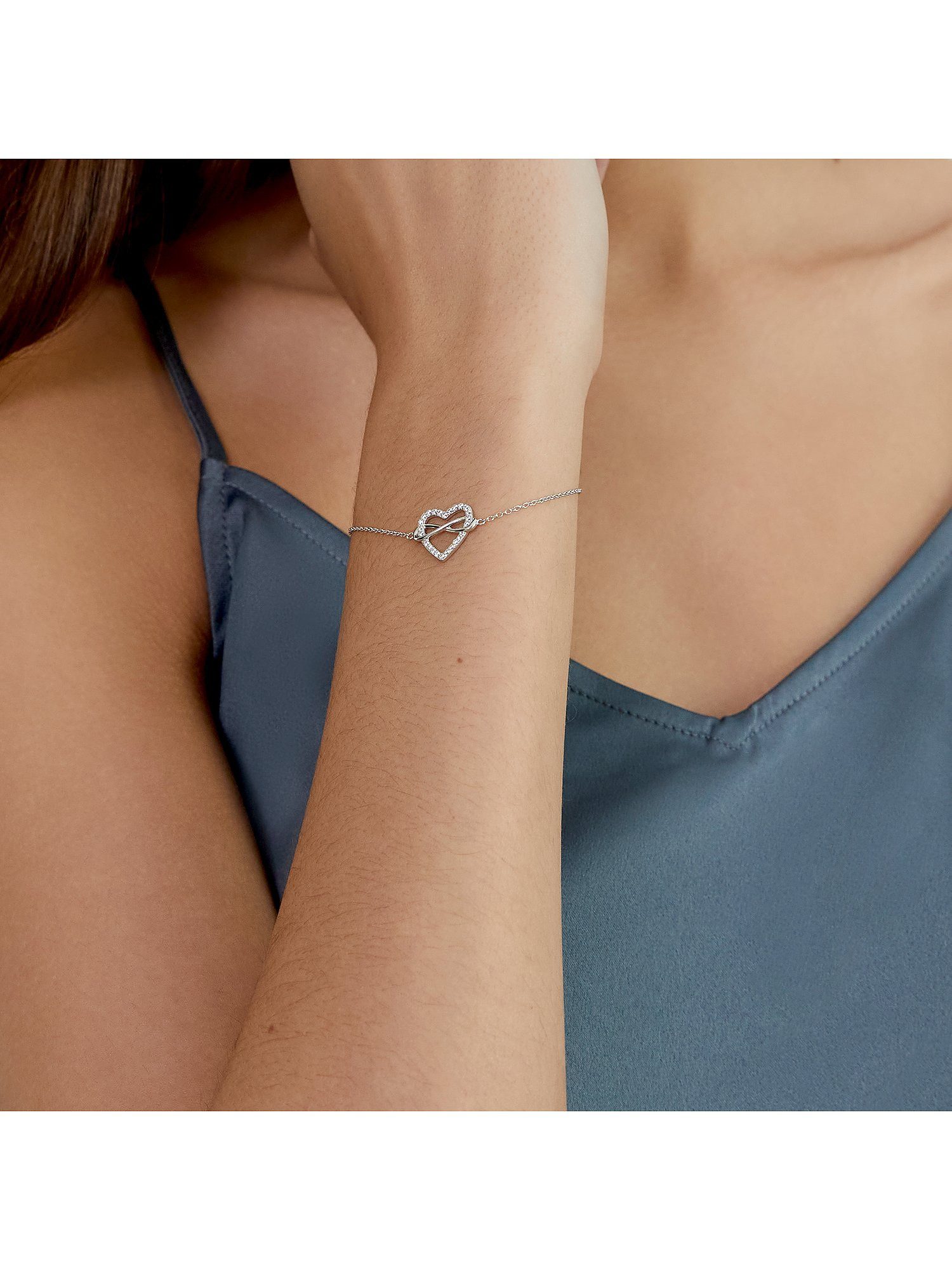 s.Oliver Armband S.Oliver Damen-Armband 925er Silber 24 Zirkonia