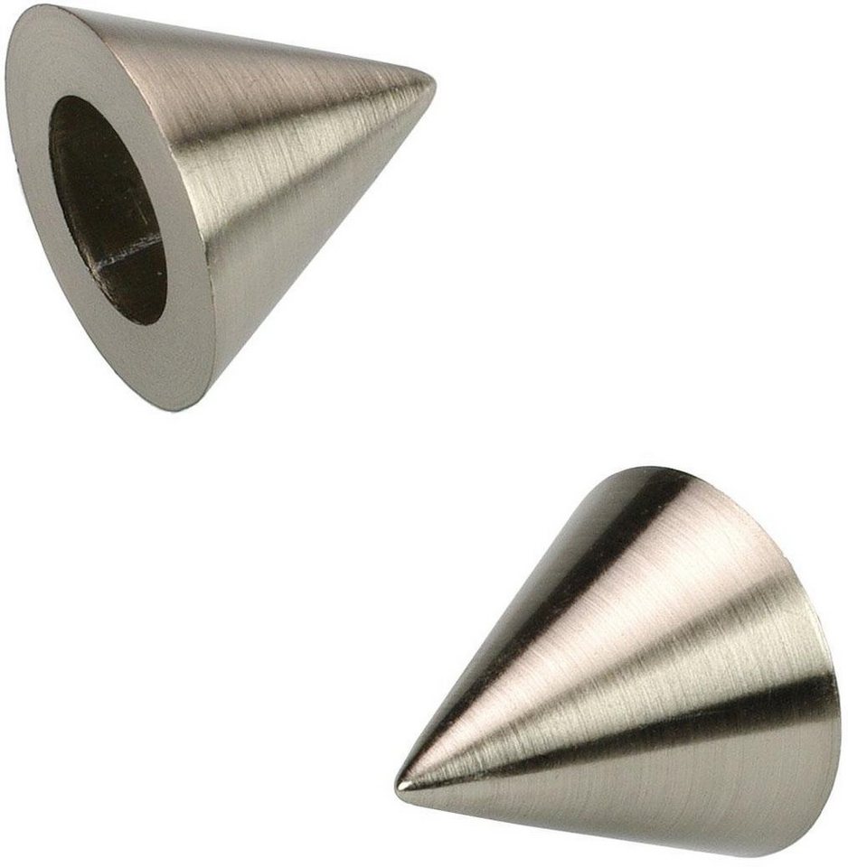 Gardinenstangen-Endstück Cone, Liedeco, Gardinen, (Set, 2-St), für  Gardinenstangen Ø 16 mm, Geeignet für Gardinenstangen, Rohre mit Ø 16 mm